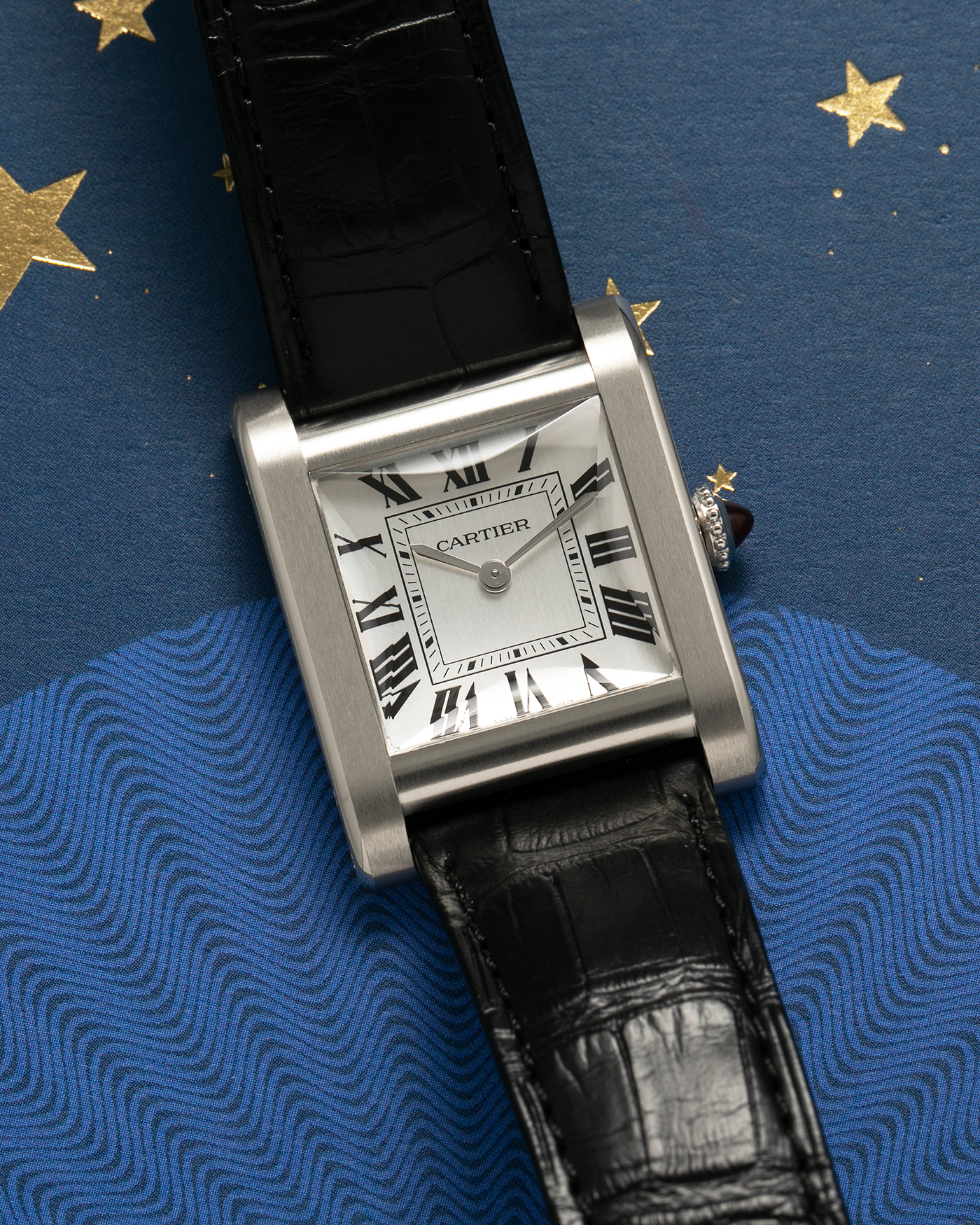 Brand: Cartier Year: 2023 Model: Privé Tank Normale, Limited to 200 Pieces in this Combination Reference Number: CRWGTA0109 Material: Platinum 950 Movement: Cartier Cal. 070 MC, Manual-Winding Case Dimensions: 32.6mm x 25.7mm Lug Width: 19mm Strap: Cartier Black Alligator Leather Strap with Signed Platinum 950 Tang Buckle