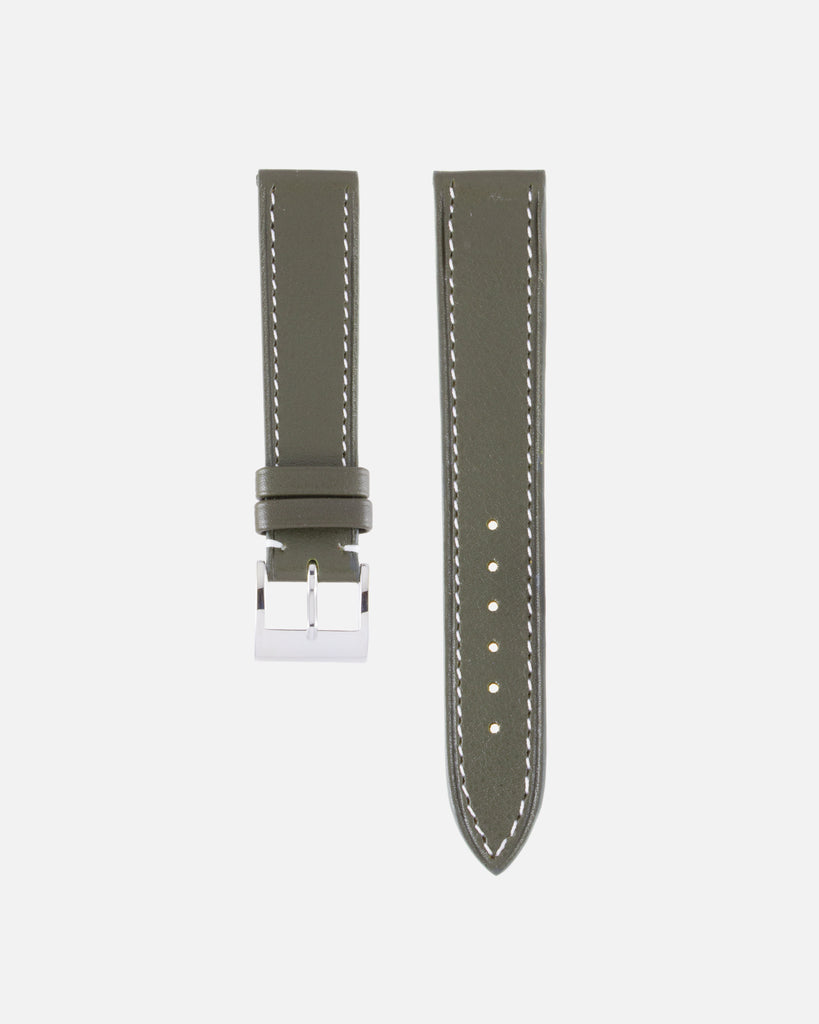 Molequin Olive Green Smooth Calf Watch Strap S.Song Vintage Watches