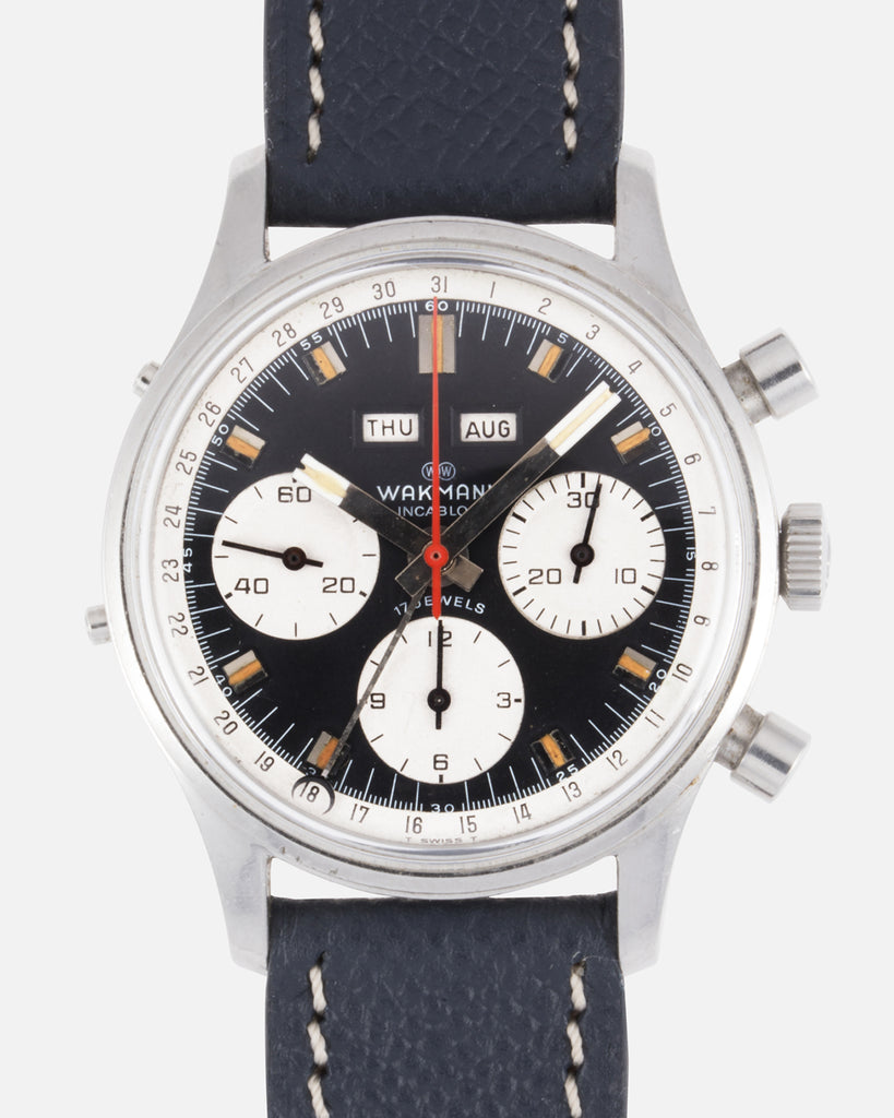 wakmann triple date chronograph