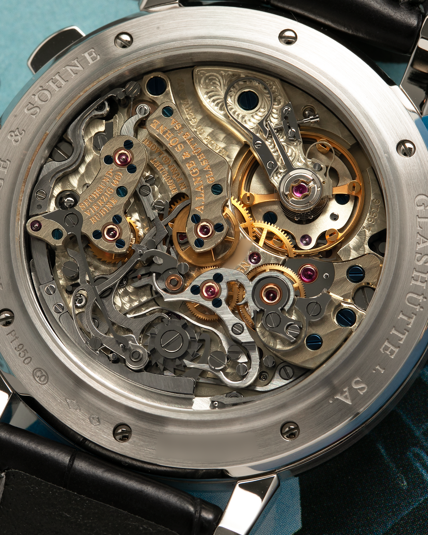 Brand: A. Lange & Söhne Year: 2020 Model: Datograph Up/Down Reference Number: 405.035 Material: Platinum 950 Movement: A. Lange & Söhne Cal. L951.6, Manual-Winding Case Dimensions: 41mm x 13.1mm Lug Width: 20mm Strap: A. Lange & Söhne Black Alligator Strap with Signed Platinum 950 Tang Buckle