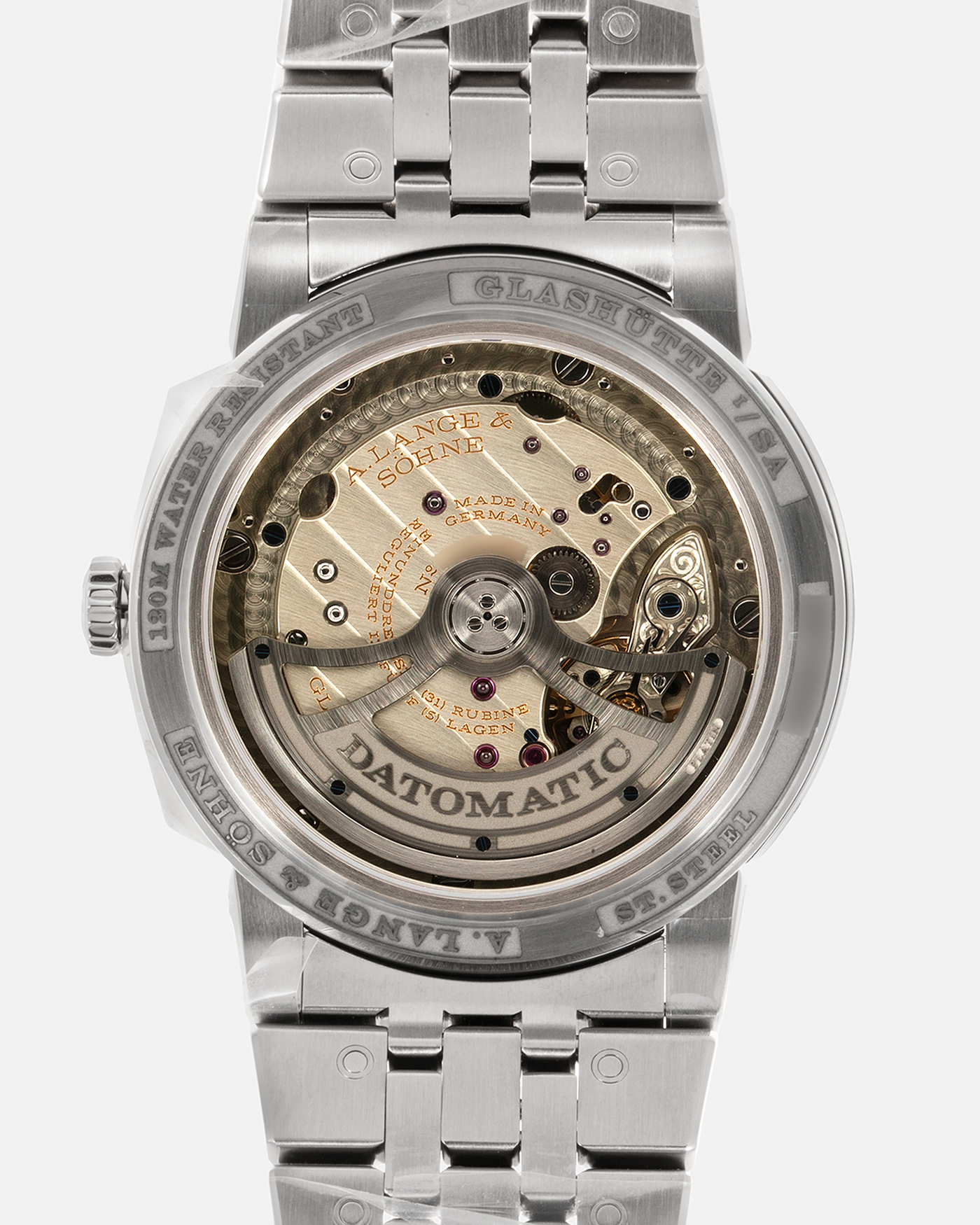 Brand: A. Lange & Söhne Year: 2022 Model: Datomatic Odysseus Ref Number: 363.179 Material: Stainless Steel Movement: Cal. L155.1, Self-Winding Case Diameter: 40.5mm Bracelet: A. Lange & Söhne Integrated Stainless Steel Bracelet with Signed Clasp