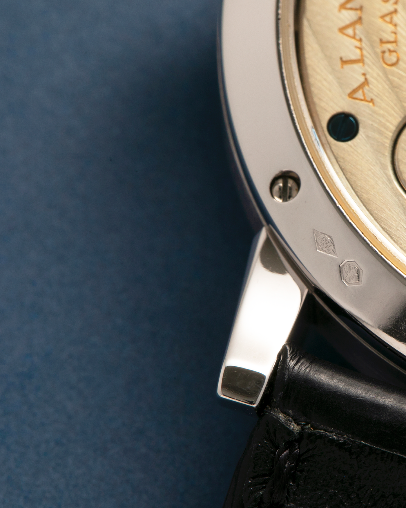 Brand: A. Lange & Söhne
Year: 2005
Model: Little Lange 1 ‘Darth’
Reference: 111.035
Material: Platinum 950
Movement: A. Lange & Söhne Cal. L901.0, Manual Winding
Case Dimensions: 36mm x 10mm (Lug-to-Lug 43mm)
Lug Width: 19mm
Strap: A. Lange & Söhne Black Alligator Leather Strap with Signed Platinum 950 Tang Buckle