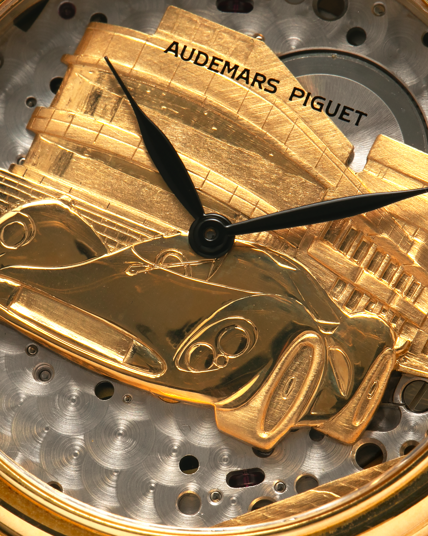 Brand: Audemars Piguet
Year: Early 1990’s
Model: 14677BA
Material: 18-carat Yellow Gold
Movement: Audemars Piguet Cal. 2120, Self-Winding
Case Diameter: 34mm x 7mm (Lug-to-Lug 37mm)
Lug Width: 18mm
Strap: Audemars Piguet Black Alligator Leather Strap with Signed 18-carat Yellow Gold Tang Buckle