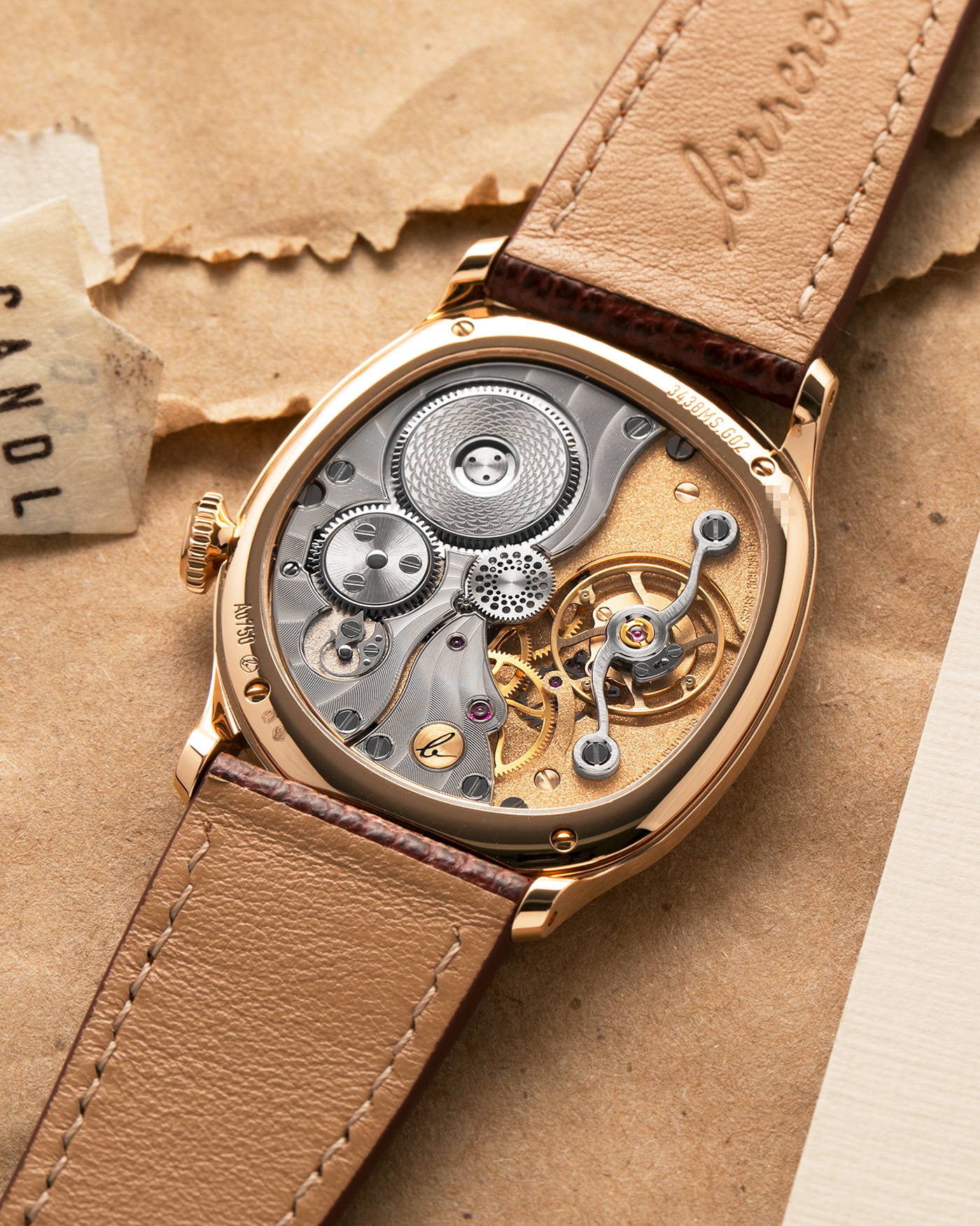 Brand: Berneron
Year: 2026
Model: Mirage 38 Sienna
Reference Number: 3438MS.G02
Material: Rose Gold
Movement: In-House, Manually-Wound Cal. 233
Case Dimensions: 38mm X 34mm (7mm Thickness)
Lug Width: 20mm
Strap: Berneron Red Brown Barenia Leather Strap and Berneron 18k Rose Gold Tang Buckle