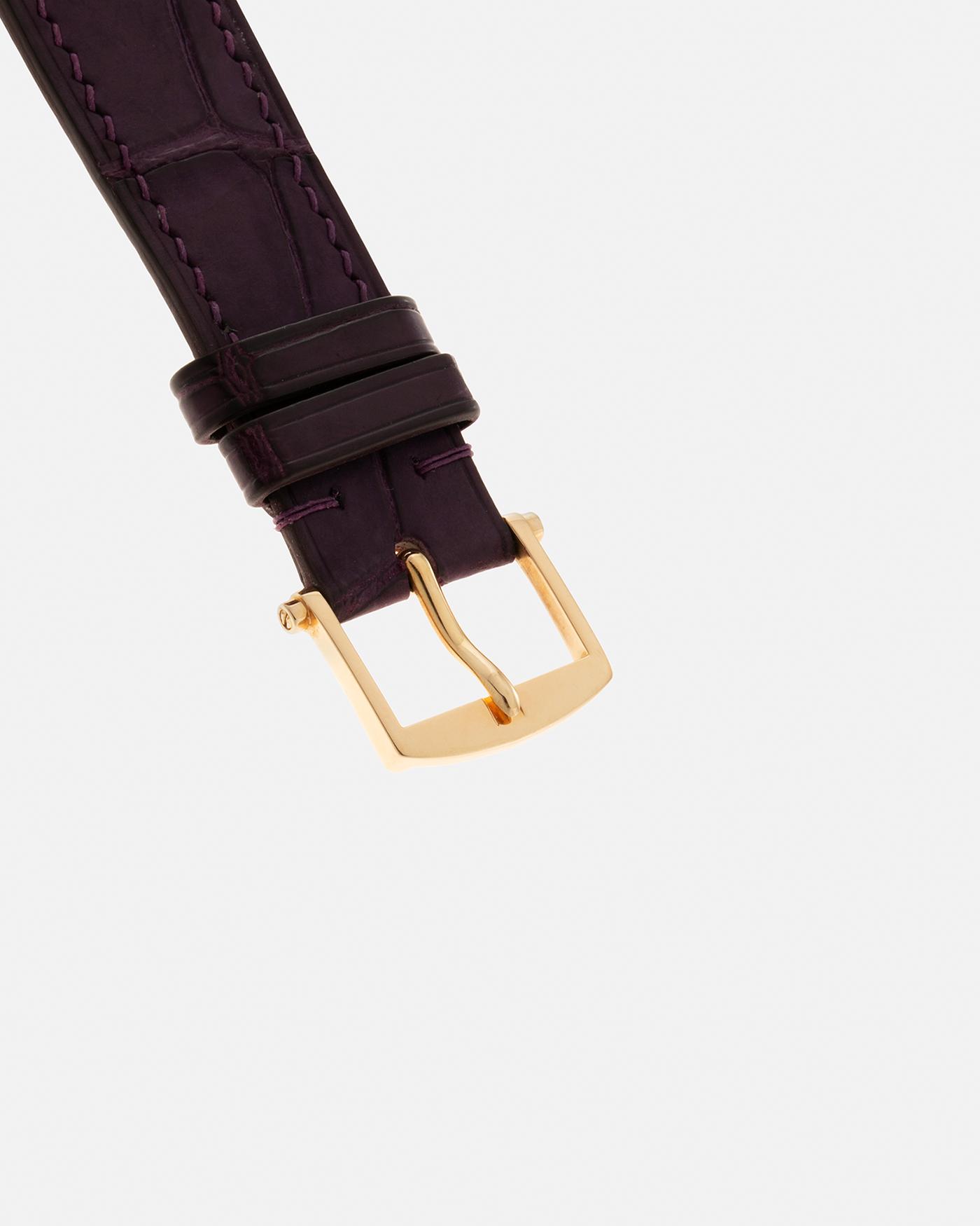 Brand: Breguet Year: 1990’s Model: Classique Chronograph Reference Number: 3237 Material: 18-carat Yellow Gold Movement: Lemania Cal. 2310, Manual-Winding Case Diameter: 36mm Lug Width: 18mm Strap: Unbranded Dark Purple Alligator Leather Strap with Signed 18-carat Yellow Gold Breguet Tang Buckle