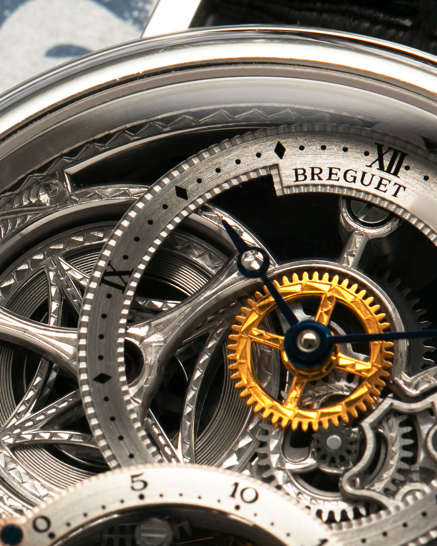 Brand: Breguet
Year: 2000s
Model: Classique Tourbillon ‘Squelette’
Reference Number: 3355PT/00/986
Case Material: Platinum 950
Movement: Breguet Cal. 558 SQ1, Manual-Winding
Case Dimensions: 36mm x 9mm (Lug-to-Lug 43mm)
Lug Width: 18mm
Strap: Breguet Black Alligator Leather Strap with Signed Platinum 950 Deployant Clasp