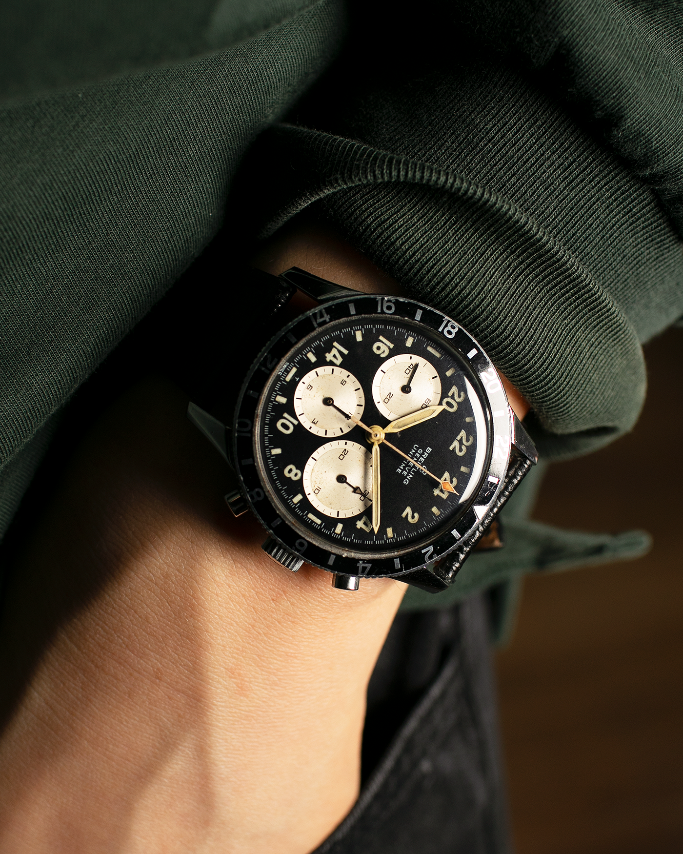 Breitling Ref. 1765 Unitime 24 Hour Vintage Pilot Chronograph