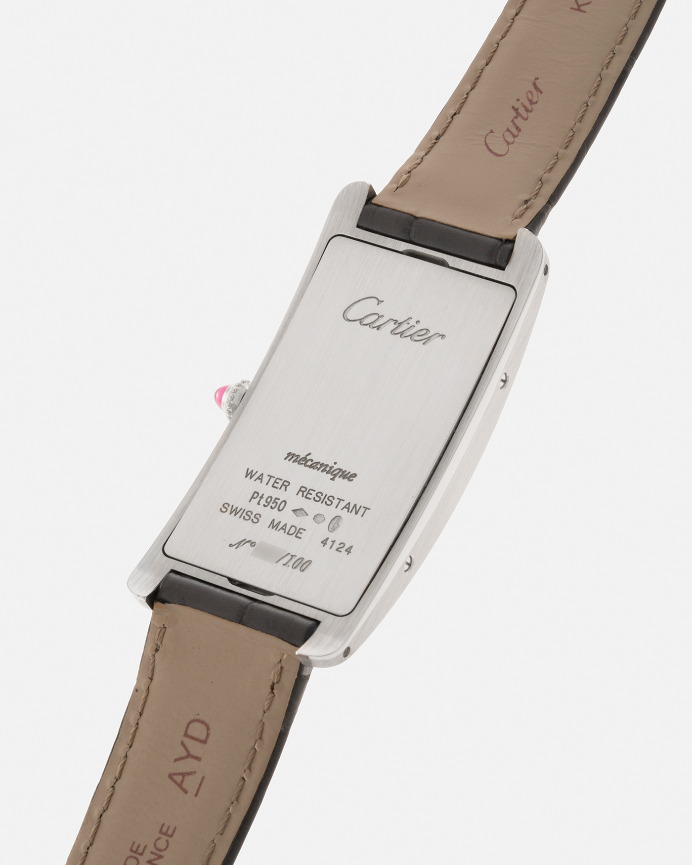 Cartier pt950 watch hotsell