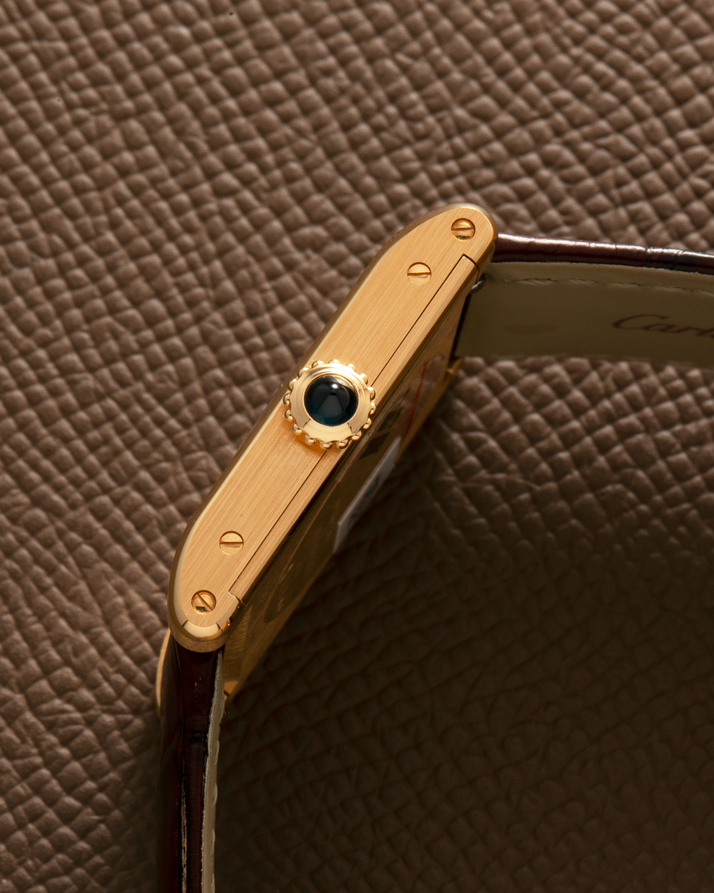 Brand: Cartier Year: 2023 Model: Privé Tank Normale, Limited to 200 Pieces in this Combination Reference Number: CRWGTA0108 Material: 18-carat Yellow Gold Movement: Cartier Cal. 070 MC, Manual-Winding Case Dimensions: 32.6mm x 25.7mm Lug Width: 19mm Strap: Cartier Brown Alligator Leather Strap with Signed 18-carat Yellow Gold Tang Buckle