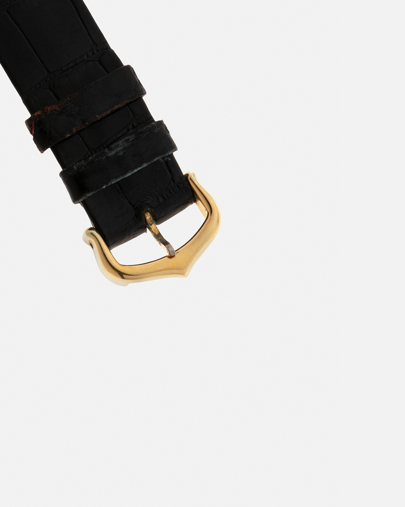 Brand: Cartier Year: 1980s Model: Santos Dumont Reference: 1575 Material: 18-carat Yellow Gold Movement: Frédéric Piguet based Cal. 021 MC, Manual-Winding Case Diameter: 27mm x 36mm Strap: Cartier Black Leather Strap with Signed 18-carat Yellow Gold Tang Buckle