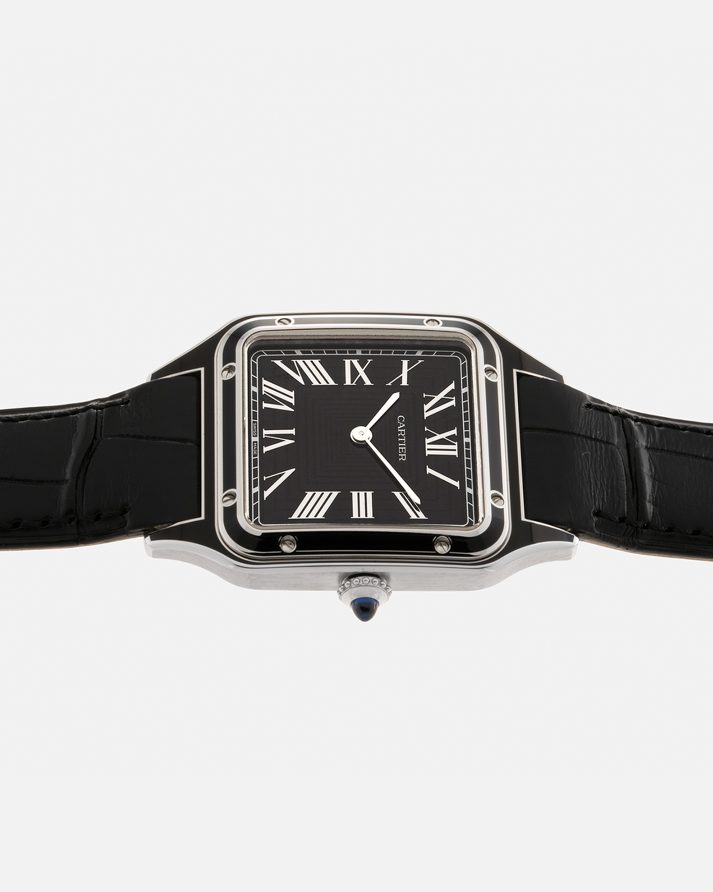 Cartier santos watch black 2025