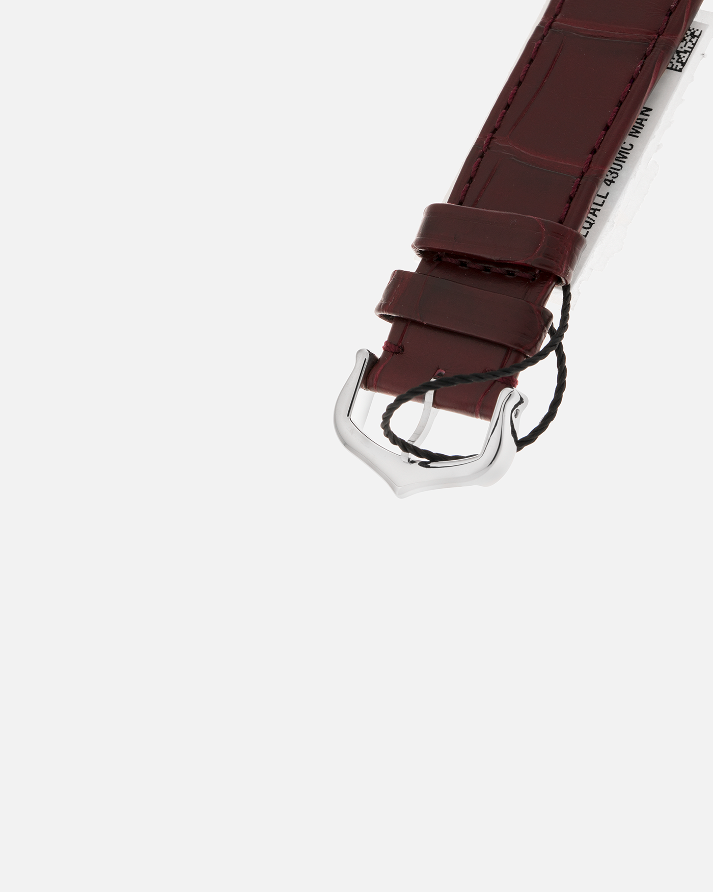 Brand: Cartier
Year: 2022
Model: Santos-Dumont Large, Limited Edition of 150 pieces in Platinum
Reference: WGSA0053
Material: Platinum 950, Burgundy Lacquer
Movement: Cartier Cal. 430 MC, Manual-Winding
Case Dimensions: 43.5mm (Including Lugs) x 31.4mm
Strap: Cartier Burgundy Alligator Leather Strap with Signed Platinum 950 Tang Buckle
