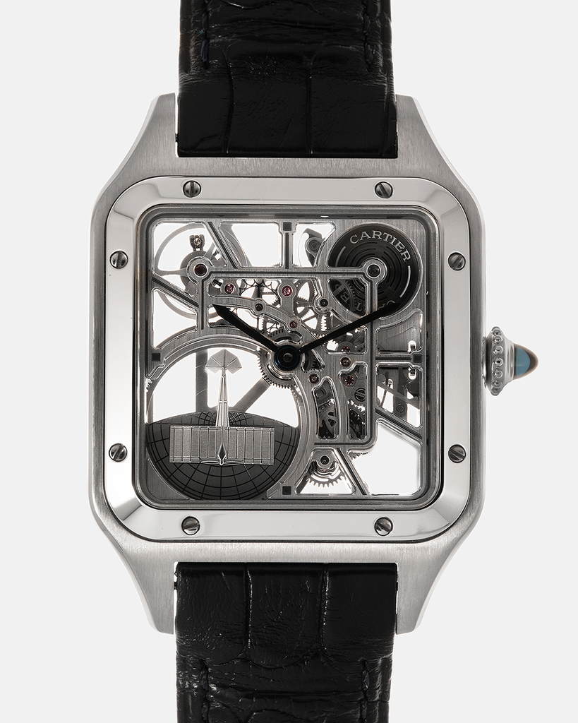 Cartier Santos Dumont Skeleton Micro-Rotor Steel Watch | S.Song Vintage ...