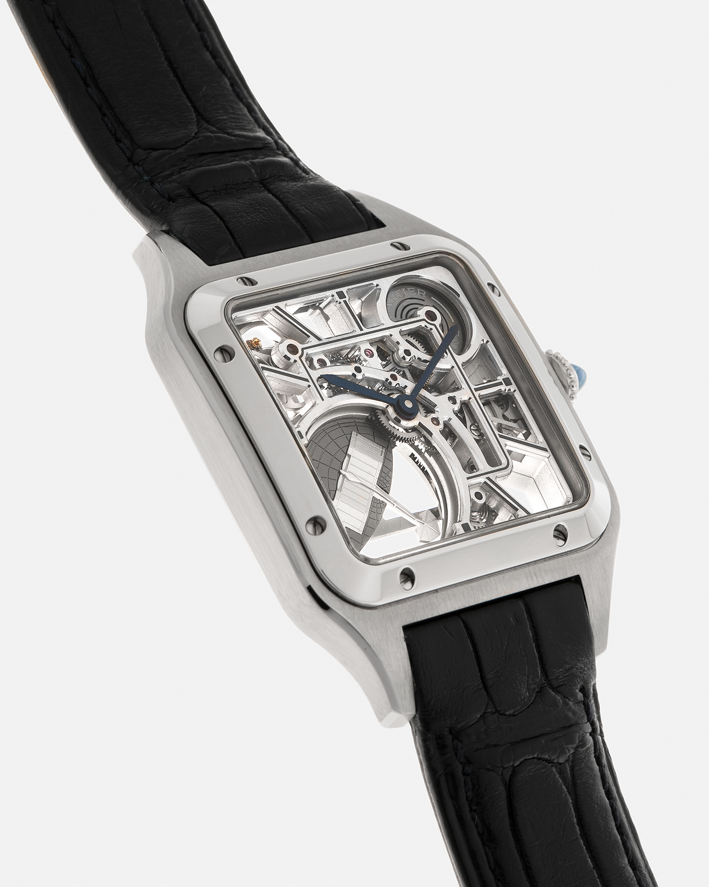 Cartier Santos Dumont Skeleton Micro-Rotor Steel Watch | S.Song Vintage ...