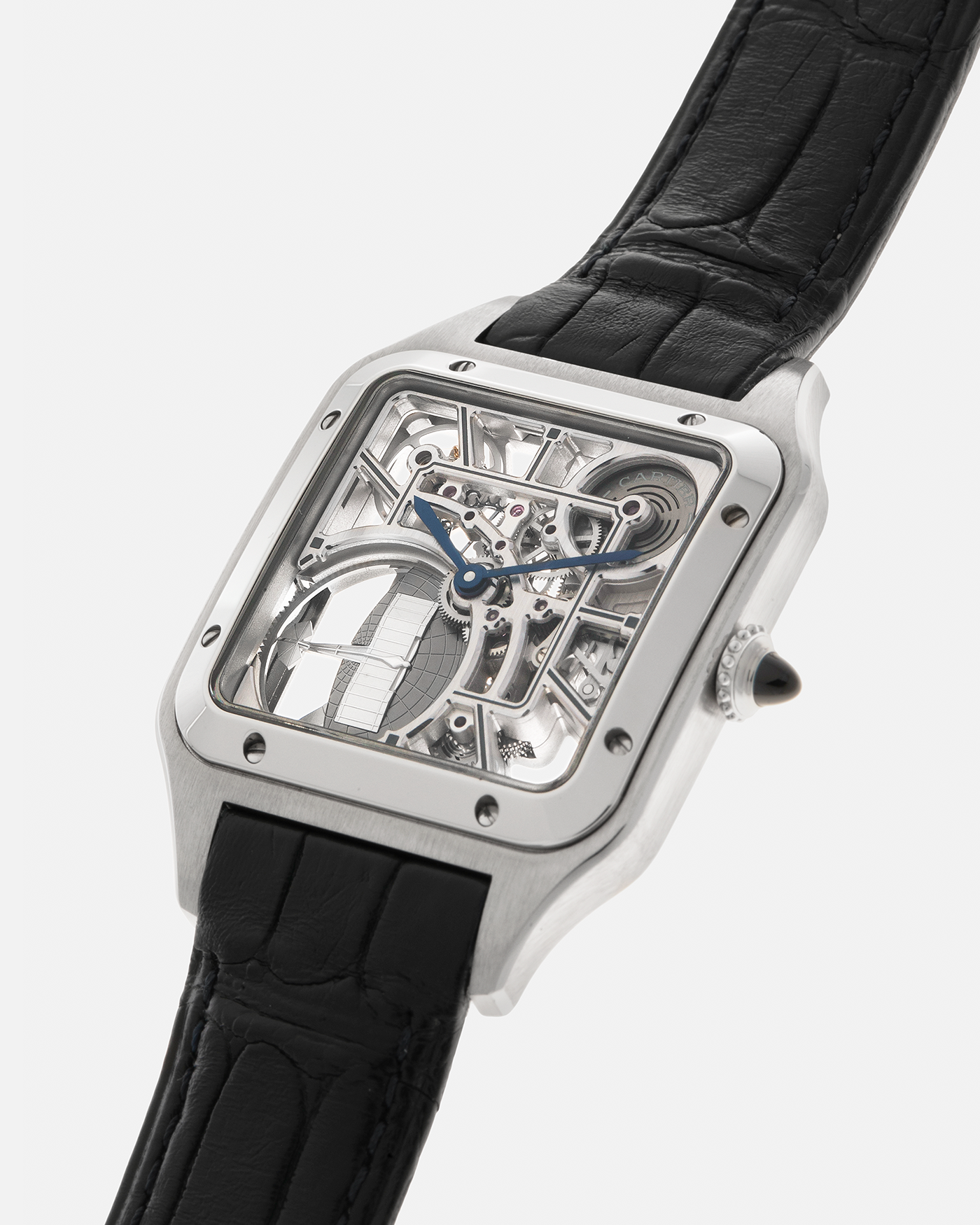 Cartier Santos Dumont Skeleton Micro-Rotor Steel Watch | S.Song Vintage ...