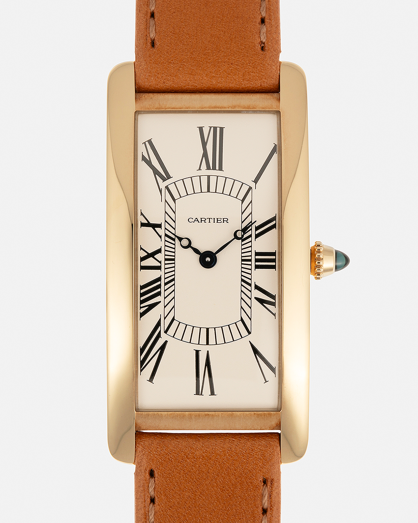 Brand: Cartier
Year: 2021
Model: Tank Cintrée 100th Anniversary, Limited to 150 Pieces
Reference: 2718
Material: 18-carat Yellow Gold
Movement: Cartier Cal. 9780MC (Based on the JLC Cal. 849), Manual-Winding
Case Dimensions: 46mm (Including Lugs) x 23 mm x 6.4mm
Lug Width: 16mm
Strap: Cartier Chestnut Brown Calf Leather Strap with Signed 18-carat Yellow Gold Tang Buckle