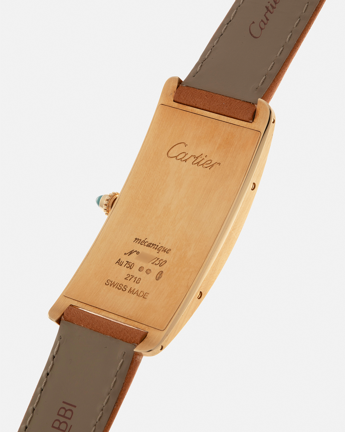 Brand: Cartier
Year: 2021
Model: Tank Cintrée 100th Anniversary, Limited to 150 Pieces
Reference: 2718
Material: 18-carat Yellow Gold
Movement: Cartier Cal. 9780MC (Based on the JLC Cal. 849), Manual-Winding
Case Dimensions: 46mm (Including Lugs) x 23 mm x 6.4mm
Lug Width: 16mm
Strap: Cartier Chestnut Brown Calf Leather Strap with Signed 18-carat Yellow Gold Tang Buckle