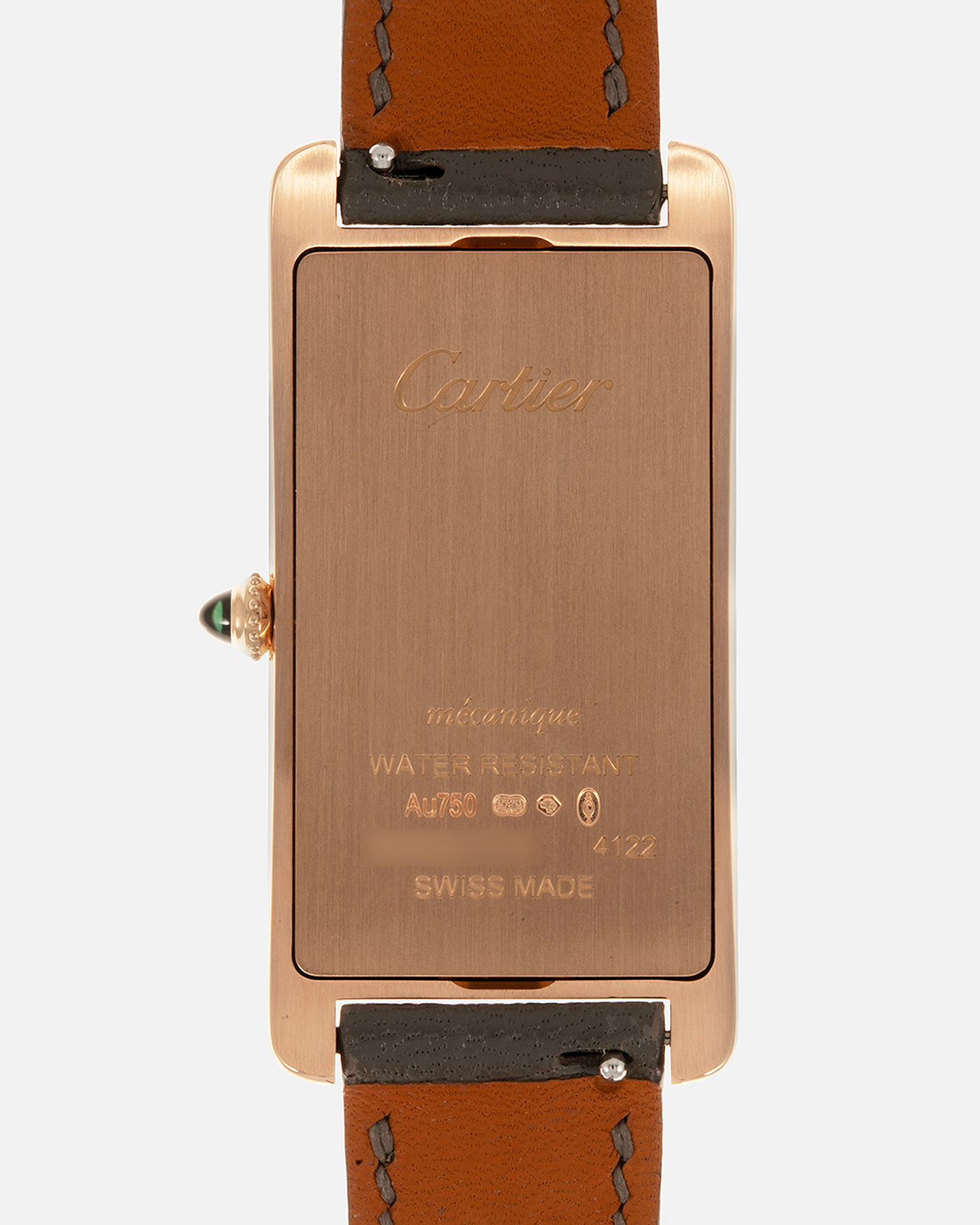Brand: Cartier Year: 2021 Model: Tank Cintrée Reference: WGTA0025 Material: 18-carat Rose Gold Movement: Cartier Cal. 8971 MC (Based on JLC Cal. 846), Manual-Winding Case Diameter: 46.3mm x 23 mm Lug Width: 16mm Strap: Semi-Matt Grey Leather Strap with Signed 18-carat Rose Gold Tang Buckle