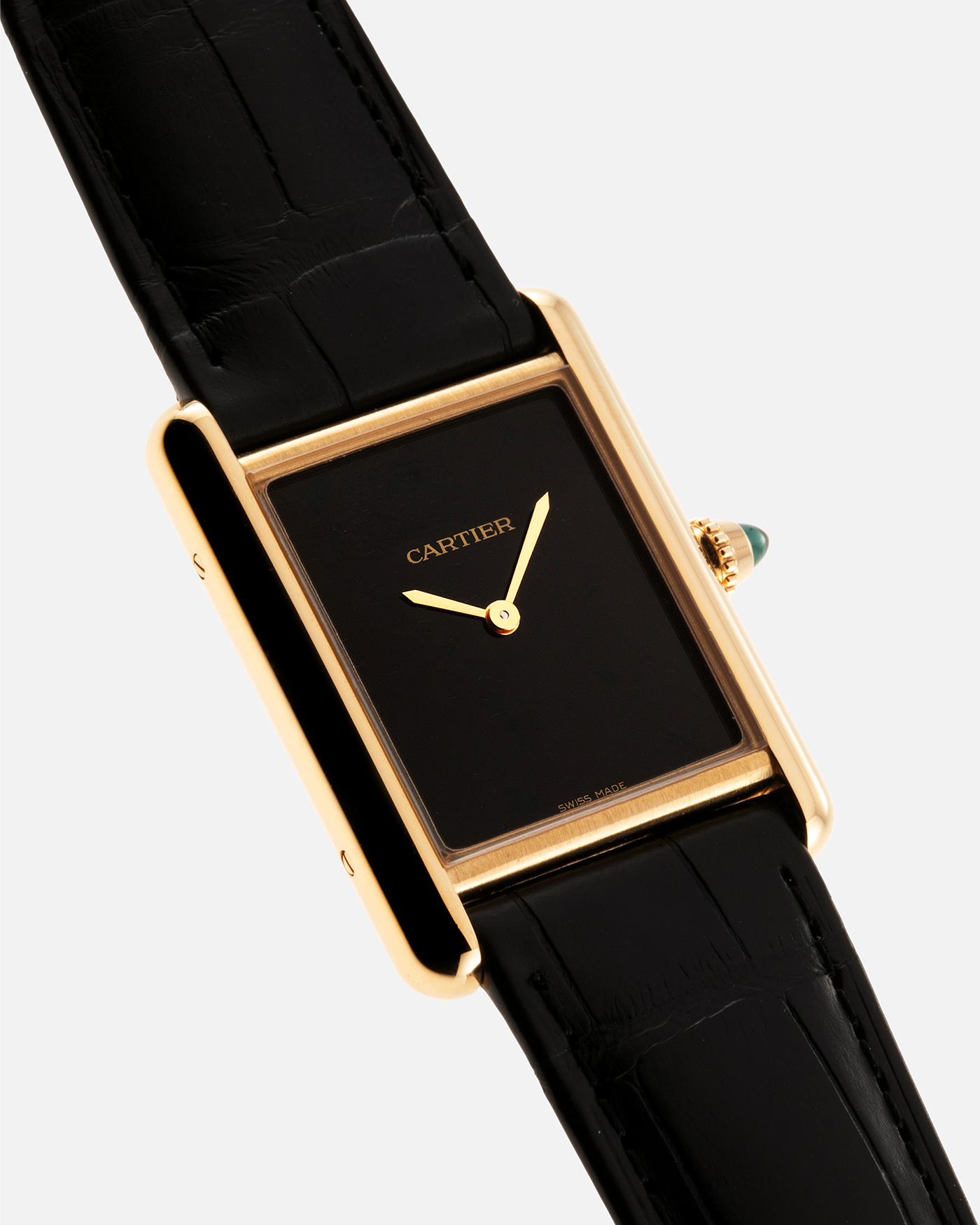 Cartier Tank LC Black Lacquer Manual Watch | S.Song Vintage Timepieces ...