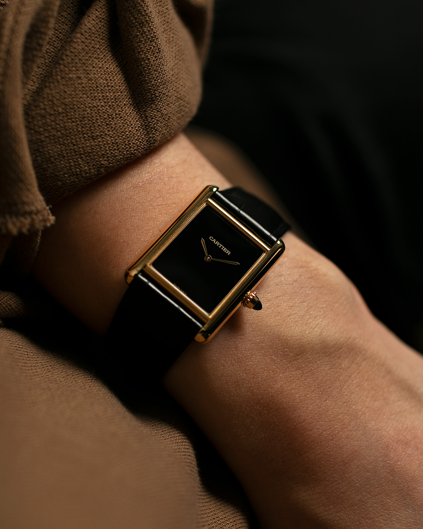 Cartier top black gold