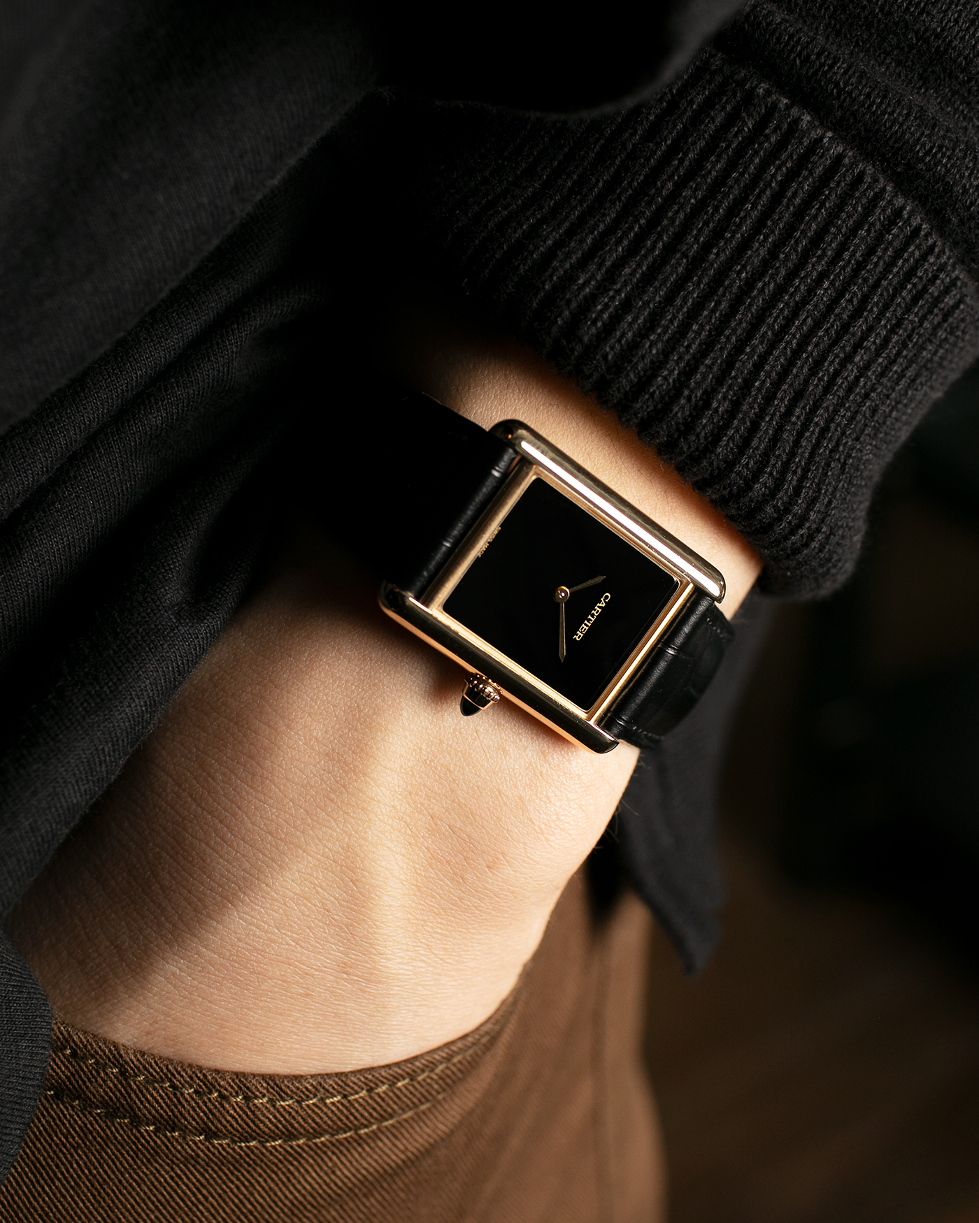 Cartier top black gold