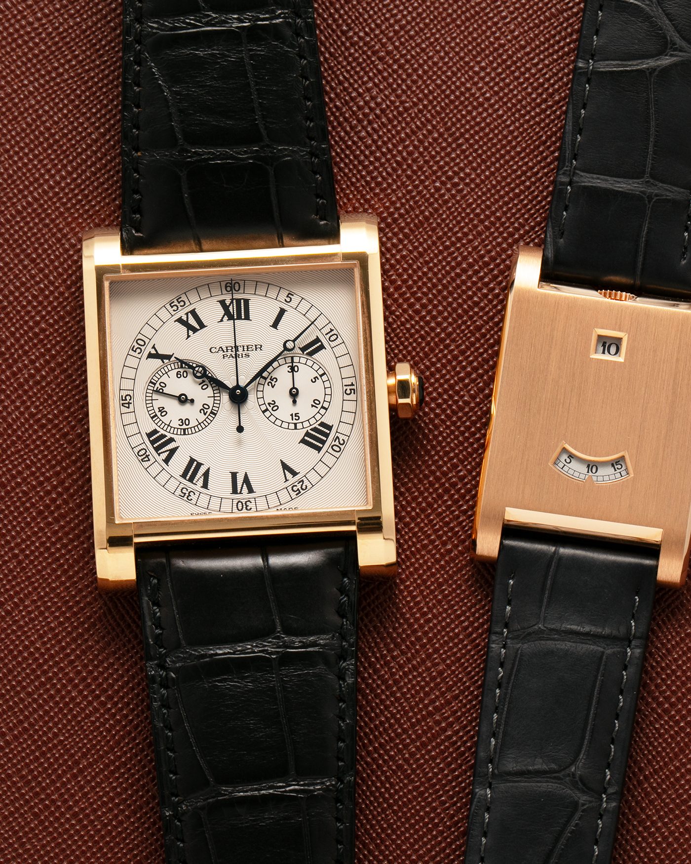 Cartier Tank Monopoussoir CPCP 2846 Rose Gold Collection Prive