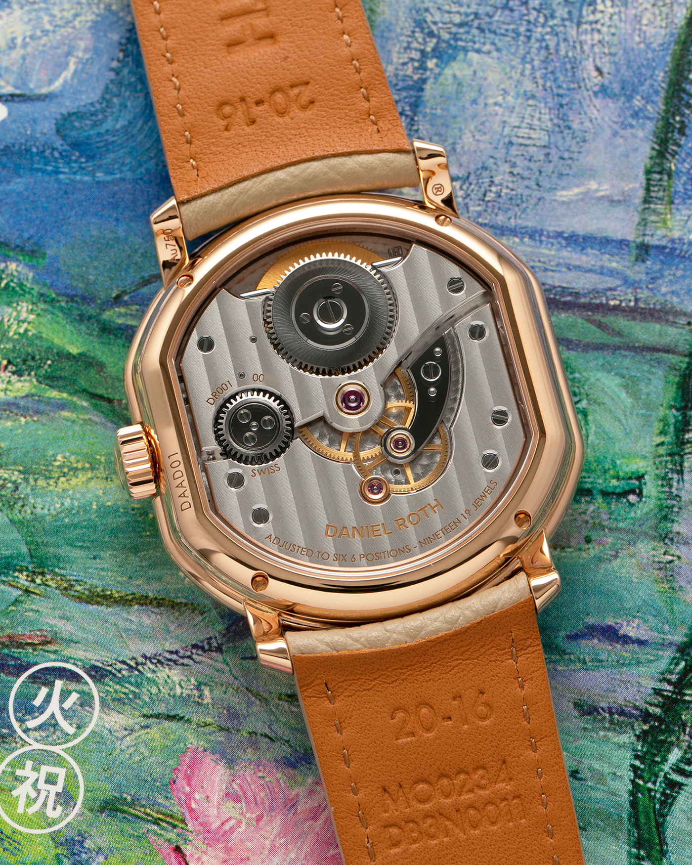 Brand: Daniel Roth
Year: 2025
Model: Tourbillon Rose Gold
Material: 18-carat Rose Gold, 925 Sterling Silver
Movement: Daniel Roth Cal. DR001, Manual-Winding
Case Dimensions: 35.5mm x 38.6mm x 9.2mm (Lug-to-Lug 42mm)
Lug Width: 20mm
Strap: Daniel Roth Taupe Calfskin Leather Strap with Signed 18-carat Rose Gold Tang Buckle