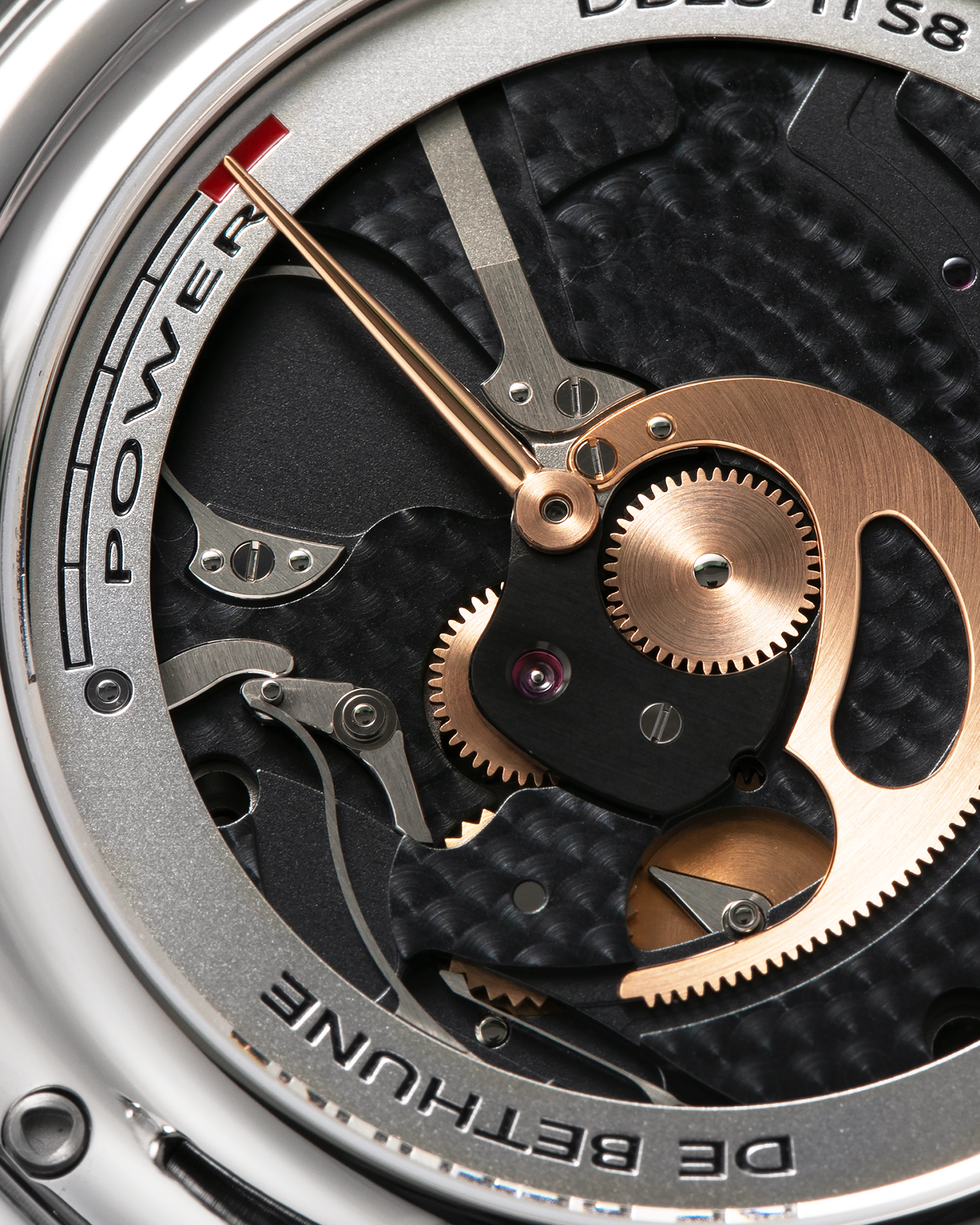Brand: De Bethune
Year: 2021
Model: DB28TIS8C6PN
Reference: DB28 Titanium
Material: Grade 5 Titanium
Movement: De Bethune Cal. DB2115, Manual-Winding
Case Dimensions: 42.6mm x 9.3mm (Lug-to-Lug 58.3mm)
Lug Width: 26mm
Strap: De Bethune Black Alligator Leather Strap with Signed Titanium Tang Buckle 