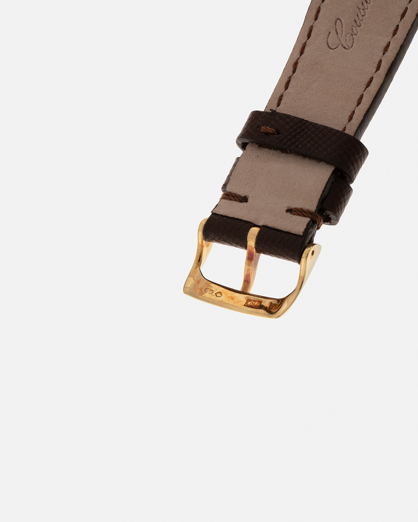Brand: Girard Perregaux  Year: Mid-1990s Model: Three Bridges Tourbillon, “Tourbillon Sous Trois Ponts d'Or” Reference: 99000 Material: 18-carat Yellow Gold  Movement: Girard Perregaux Cal. 9910 Tourbillon, Manual-Winding  Case Dimensions: 39mm x 10.5mm (Lug-to-Lug 44.5mm)  Lug Width: 20mm  Strap: Phillips Dark Brown Textured Calf Leather Strap with Signed 18-carat Yellow Gold Tang Buckle 