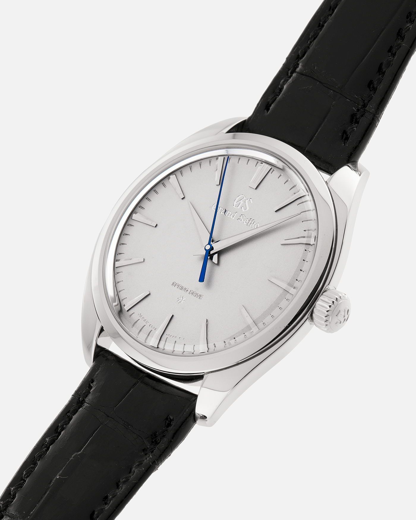 Brand: Grand Seiko
Year: 2025
Reference Number: SBGZ003
Material: Platinum
Movement: Manual-Winding Spring Drive Cal. 9R02
Case Diameter: 38.5mm Diameter, 9.8mm Thickness
Strap: Grand Seiko Black Crocodile Strap with Grand Seiko Platinum Deployant Clasp