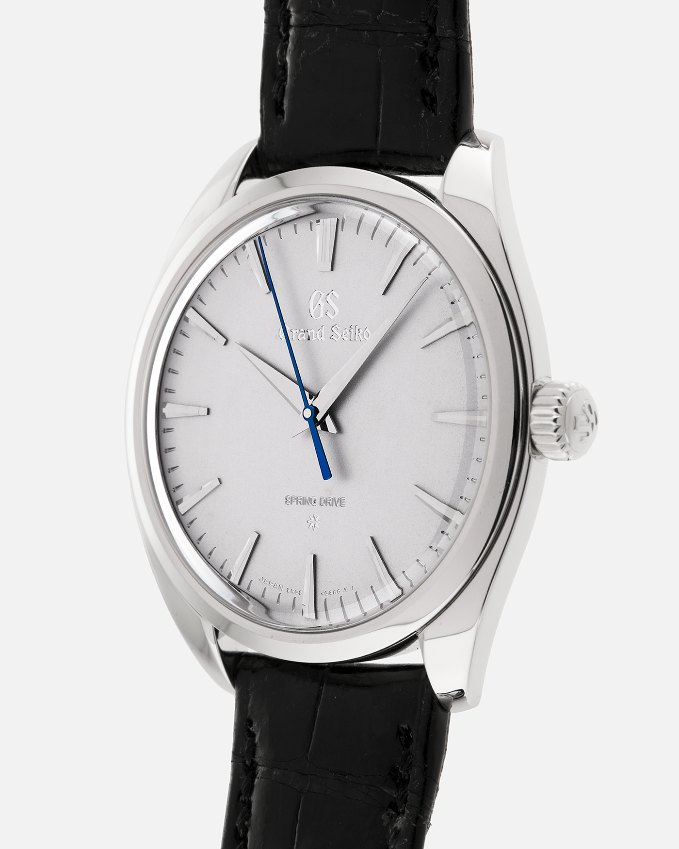 Brand: Grand Seiko
Year: 2025
Reference Number: SBGZ003
Material: Platinum
Movement: Manual-Winding Spring Drive Cal. 9R02
Case Diameter: 38.5mm Diameter, 9.8mm Thickness
Strap: Grand Seiko Black Crocodile Strap with Grand Seiko Platinum Deployant Clasp