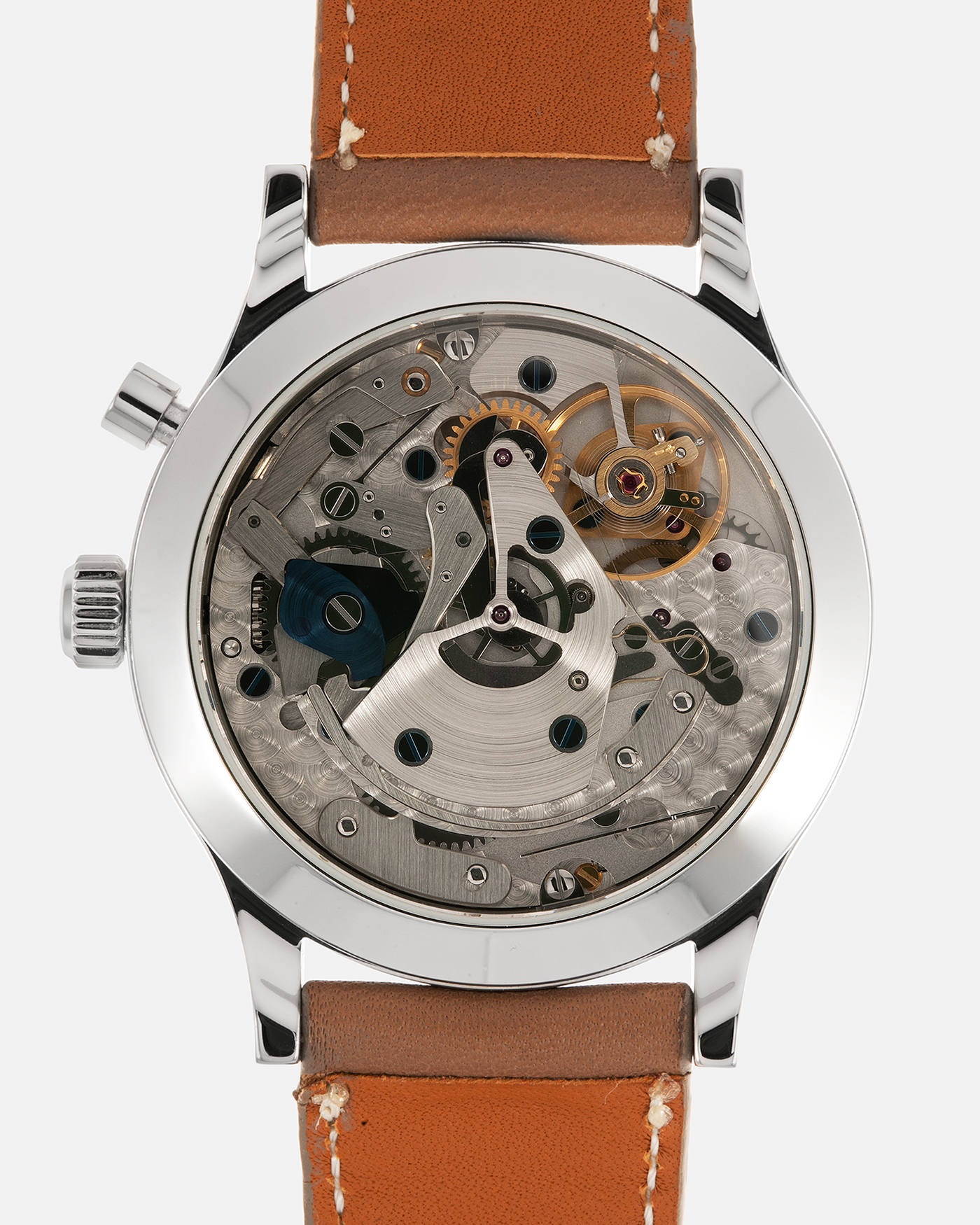 Brand: Habring² Model: Monopusher ‘Custom Dial’ Year: 2020’s Material: Stainless Steel  Movement: Habring² Cal. A11C-H1, Manual-Winding Case Diameter: 38.5mm Lug Width: 20mm Strap: Nostime Tanned Calf Leather Strap, additional Habring² Tanned Calf Leather Strap, and Milanese Stainless Steel Bracelet