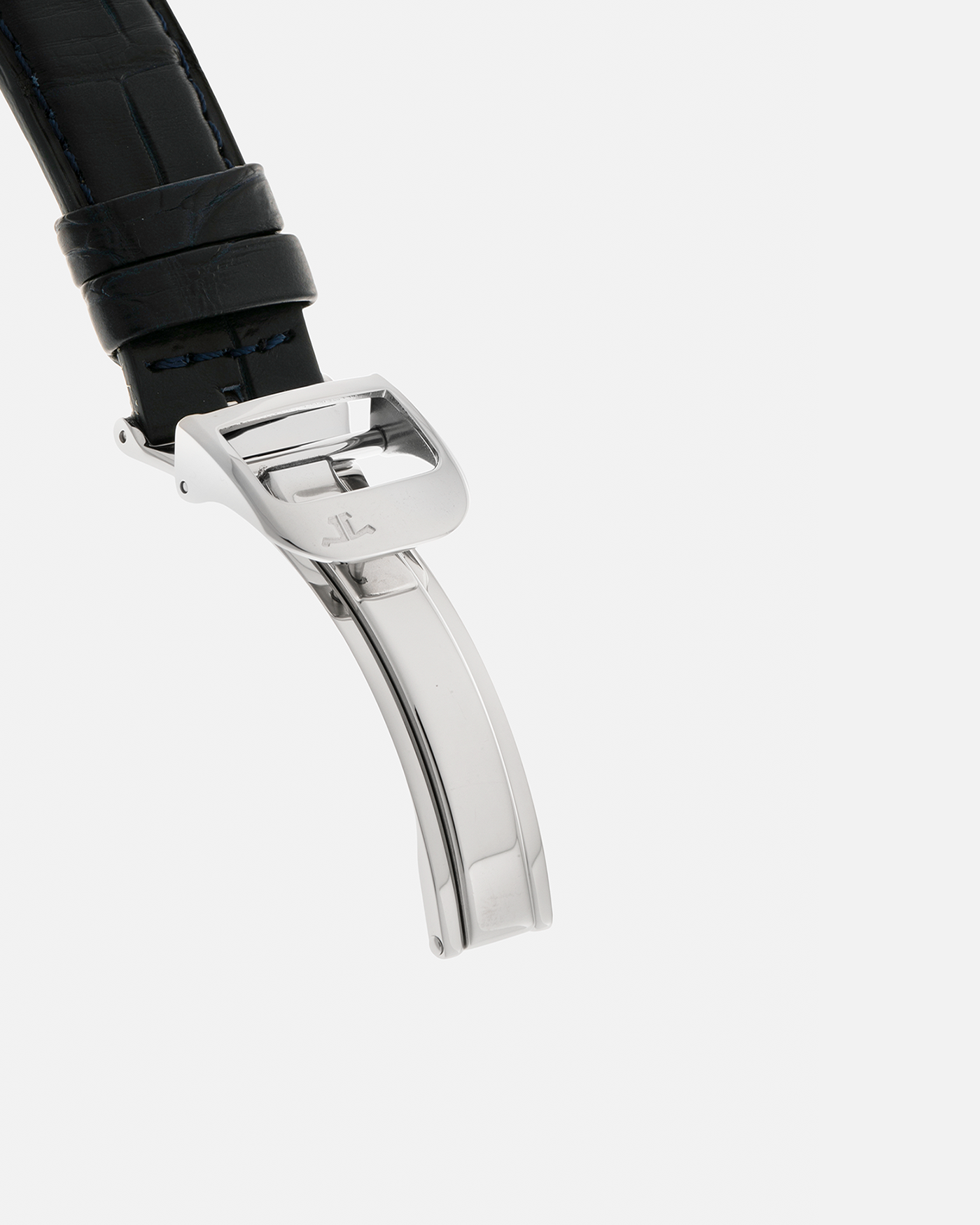 Brand: Jaeger LeCoultre
Year: Late 1990s
Model: Reverso Duoface Japan Edition Blue, Limited Edition of 300 Pieces
Reference Number: 270.8.54
Material: Stainless Steel
Movement: Jaeger LeCoultre Cal. 854, Manual-Wind
Case Dimensions: 42mm (Including Lugs) x 26mm
Lug Width: 19mm
Strap: Jaeger LeCoultre Black Alligator Leather Strap with Signed Stainless Steel Deployant Clasp