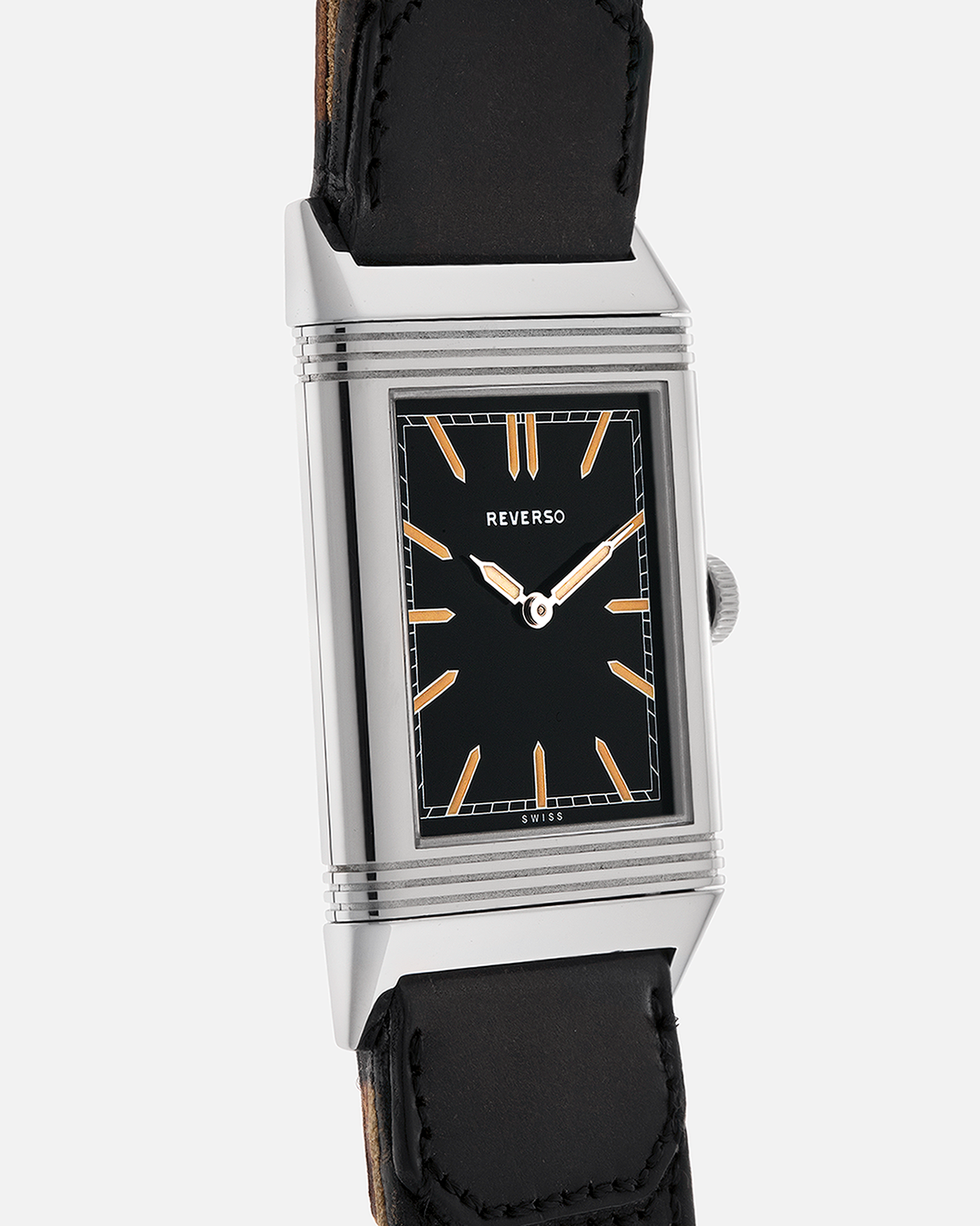 Brand: Jaeger LeCoultre Year: 2011 Model: Q278857I, Grande Reverso Tribute to 1931 ‘US Edition’ Reference Number: 277.8.62 Material: Stainless Steel Movement: Jaeger LeCoultre Cal. 822, Manual-Winding Case Dimensions:  46.8mm (Including Lugs) x 27.4mm x 7.3mm Lug Width: 20mm Straps: Jaeger LeCoultre Casa Fagliano Black Shell Cordovan ‘2011’ Leather Strap with Signed Stainless Steel Tang Buckle, extra Jaeger LeCoultre Dark Brown Shell Cordovan ‘2011’ Leather Strap, extra Jaeger LeCoultre Casa Fagliano Light 