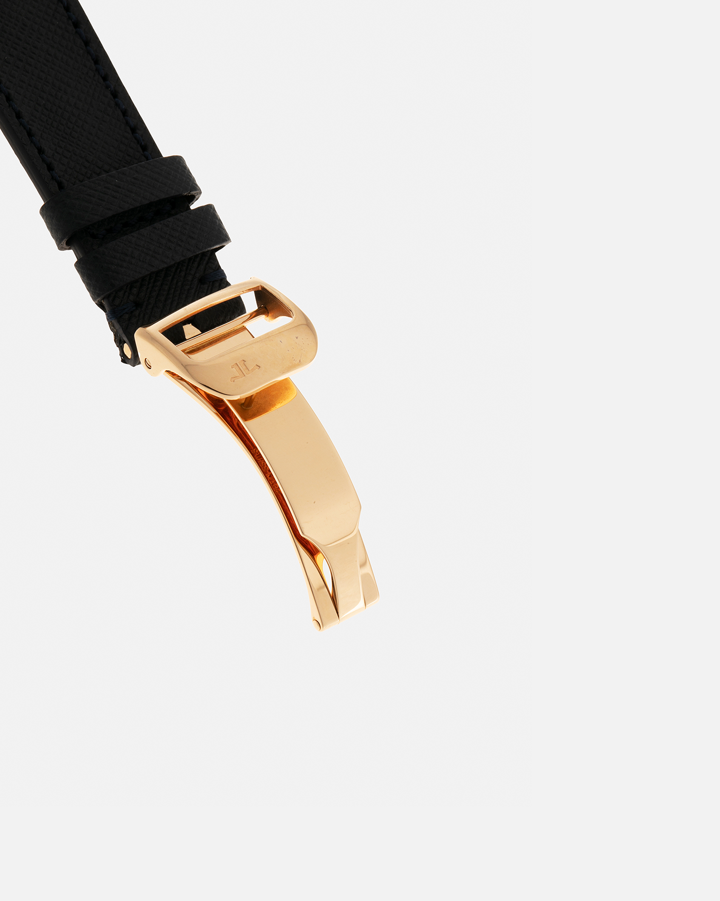 Brand: Jaeger LeCoultre Year: 1996 Model: Reverso Chronographe Retrograde, Limited to 500 pieces Reference: 270.2.69 Material: 18-carat Rose Gold Movement: Jaeger LeCoultre Cal. 829, Manual-Wind Case Dimensions: 42mm x 26mm x 9.5mm Lug Width: 19mm Strap: Molequin Navy Blue Textured Calf with Signed 18-carat Rose Gold Deployant Clasp