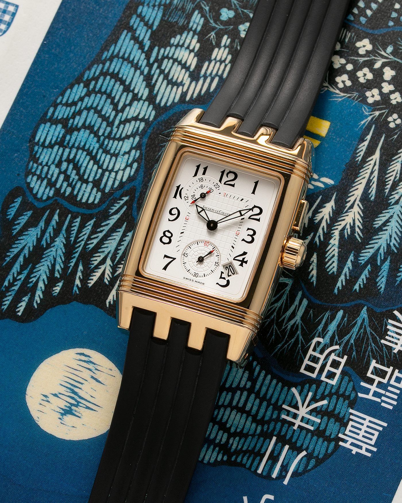 Jaeger LeCoultre Duoface Reverso Japan Edition Blue 270.8.54 Watch S.Song Vintage Timepieces S.Song Watches
