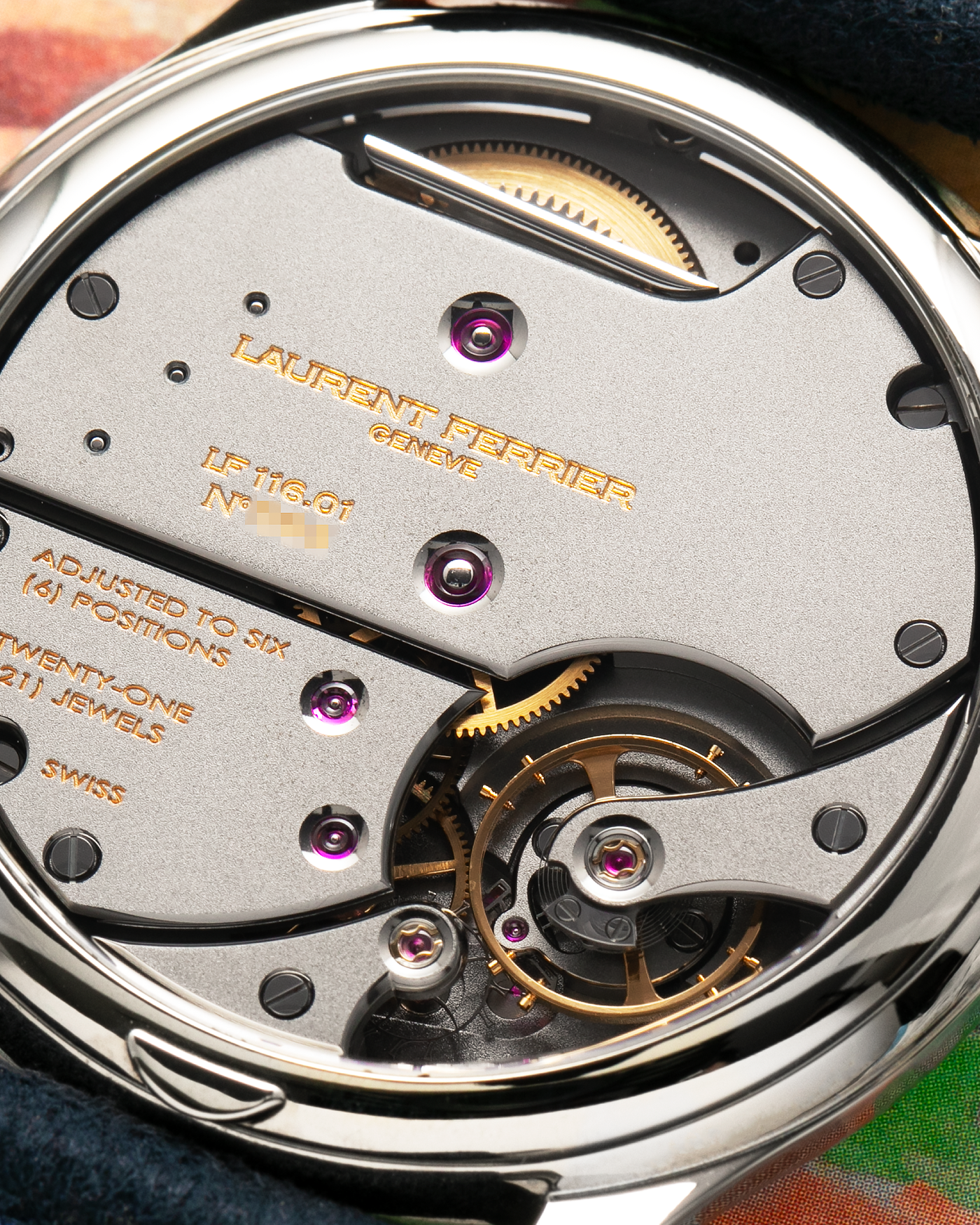 Brand: Laurent Ferrier
Year: 2024
Model: Classic Origin
Reference Number: LCF036.T1.CG
Material: Grade 5 Titanium
Movement: Manually Wound Calibre LF116.01
Case Diameter: 40mm Diameter 11.1mm Thickness
Strap: Two Laurent Ferrier Blue Suede Straps with Grade 5 Titanium Laurent Ferrier Tang Buckle