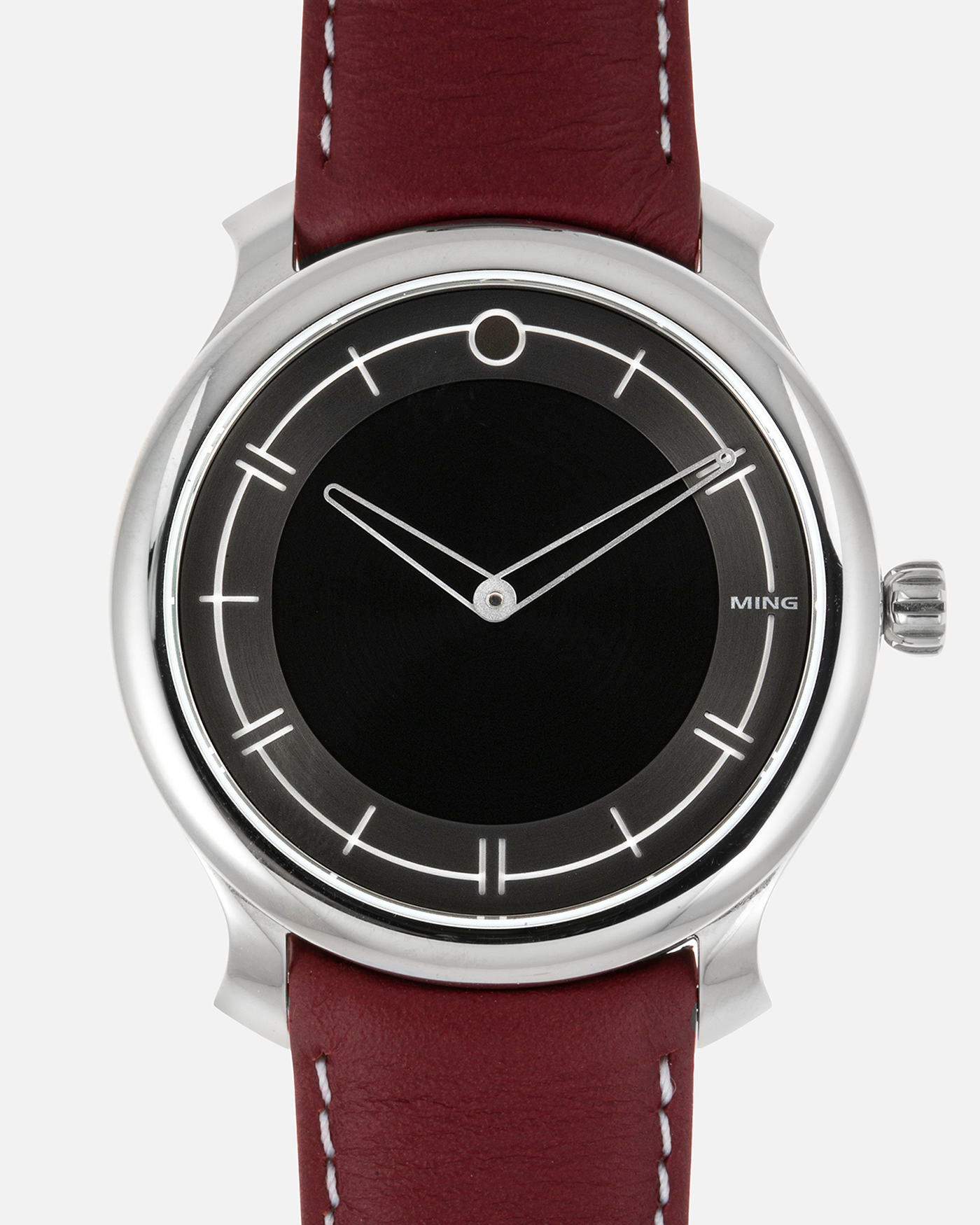 Brand: Ming Year: 2020 Model: 27.01 Material: Stainless Steel Movement: Heavily modified ETA Peseux 7001 Case Diameter: 38mm Strap: Jean Rousseau Blue Rubber for MING