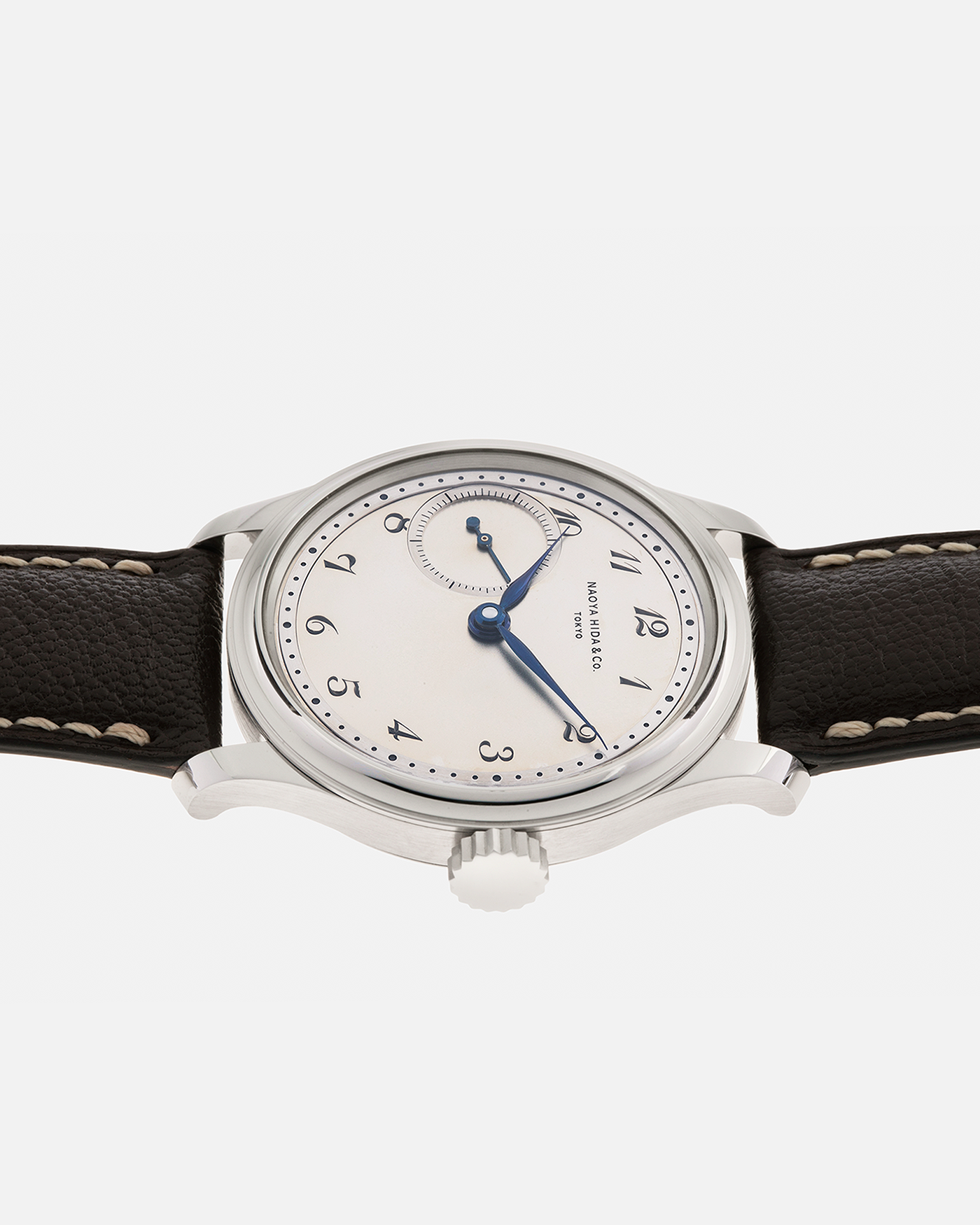 Brand: Naoya HIda
Year: 2022
Model: NH Type 1D
Material: 904L Stainless Steel Case, German Silver Dial 
Movement: Cal. 3019SS, Manual-Winding
Case Diameter: 37mm
Strap: Naoya Hida Volinka Brown Leather Strap with Signed Stainless Steel Tang Buckle