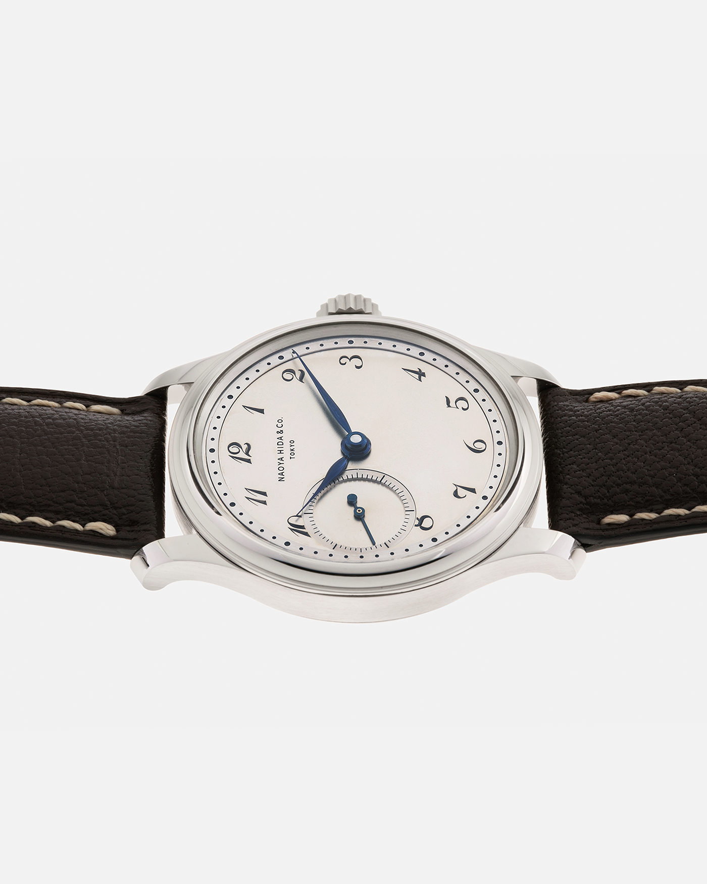 Brand: Naoya HIda
Year: 2022
Model: NH Type 1D
Material: 904L Stainless Steel Case, German Silver Dial 
Movement: Cal. 3019SS, Manual-Winding
Case Diameter: 37mm
Strap: Naoya Hida Volinka Brown Leather Strap with Signed Stainless Steel Tang Buckle