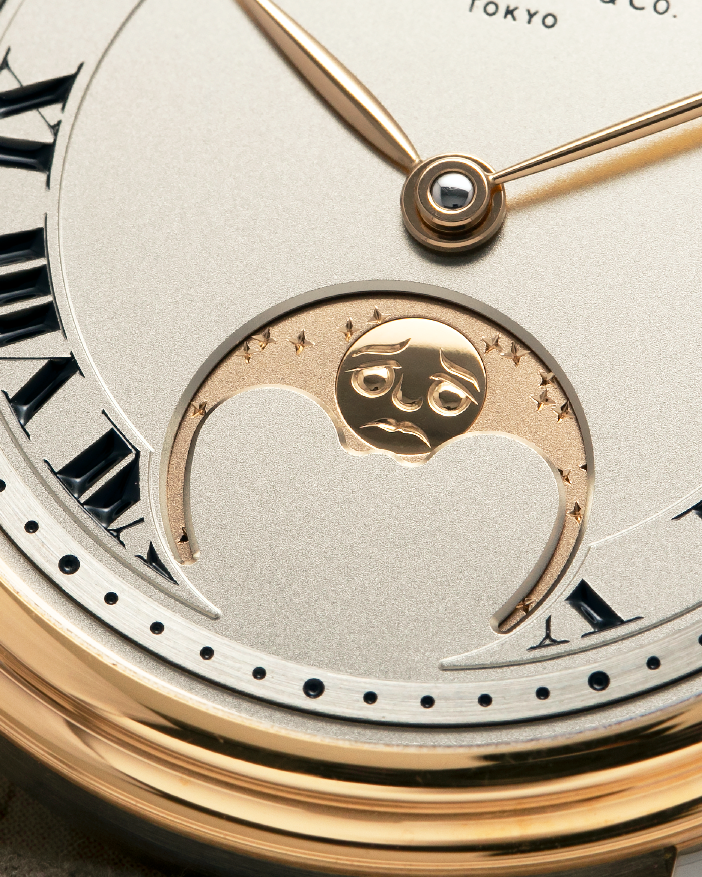 Brand: Naoya Hida
Year: 2025
Model: NH Type 3B-2, Revolution Magazine Limited Edition of 10 Pieces
Material: 904L Stainless Steel Case, German Silver Dial with Dark Grey DLC Treatment 
Movement: NH Cal. 3021LU (Based on Valjoux Cal. 7750), Manual-Winding
Case Dimensions: 37mm x 10.7mm (44mm Lug-to-Lug)
Lug Width: 20mm
Strap: Jean Rousseau Grey Suede Strap with Signed 904L Stainless Steel Tang Buckle