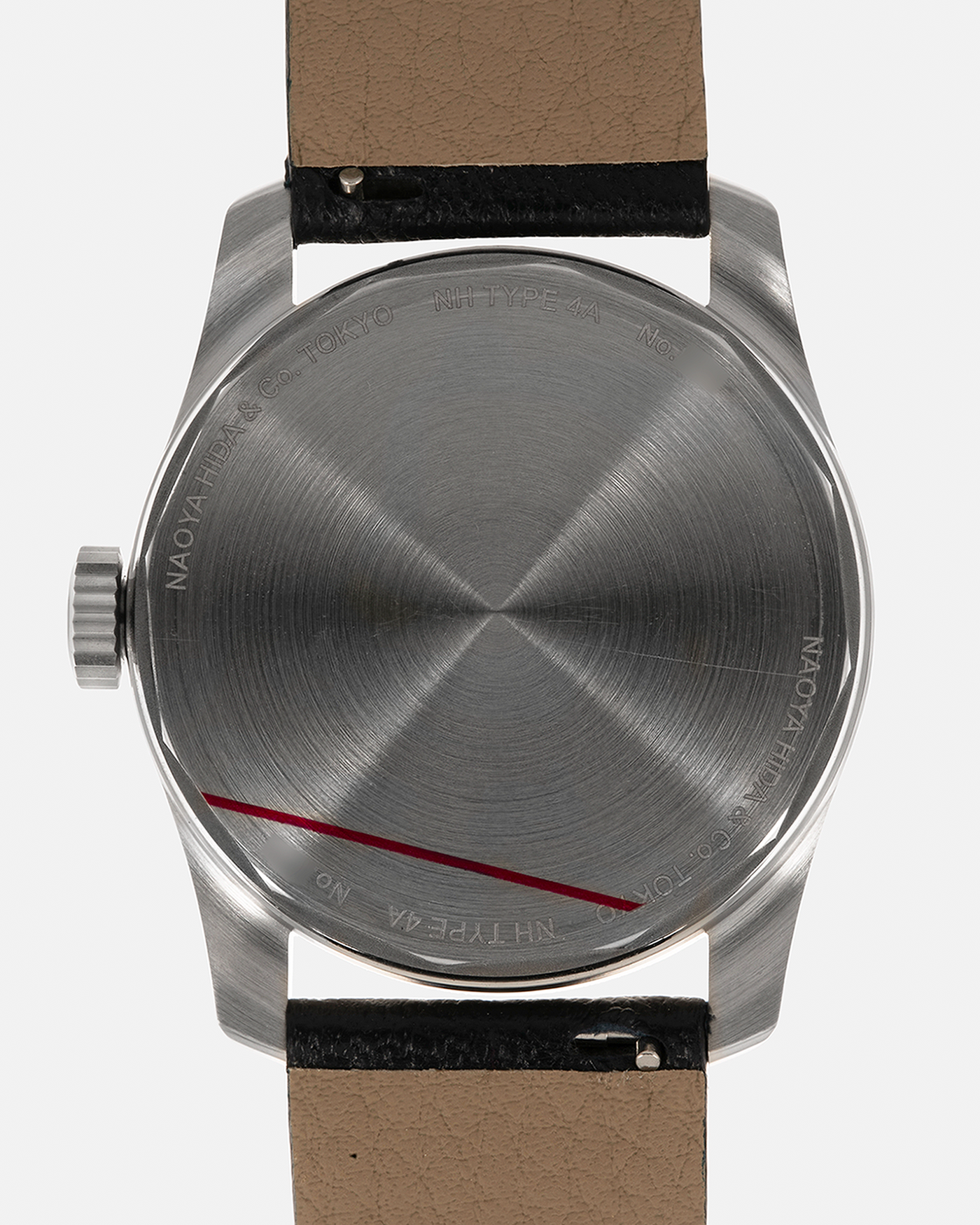 Brand: Naoya Hida
Year: 2024
Model: NH Type 4A
Material: 904L Stainless Steel Case, German Silver Dial
Movement: NH Cal. 3020SS (Based on Valjoux Cal. 7750), Manual-Winding
Case Dimensions: 36mm x 11mm (42mm Lug-to-Lug)
Lug Width: 20mm
Strap: Jean Rousseau Dark Brown Leather Strap with Signed 904L Stainless Steel Tang Buckle