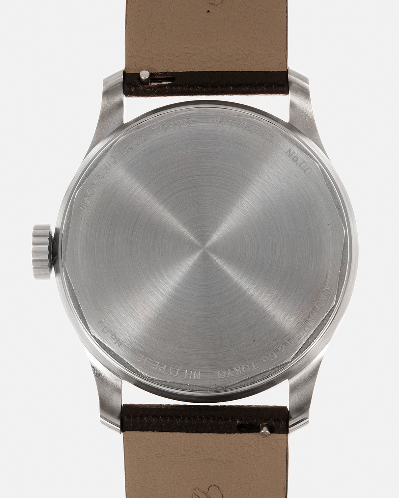 Brand: Naoya HIda Year: 2022 Model: NH Type 1D Material: 904L Stainless Steel Case, German Silver Dial  Movement: Cal. 3019SS, Manual-Winding Case Diameter: 37mm Strap: Naoya Hida Volinka Brown Leather Strap with Signed Stainless Steel Tang Buckle