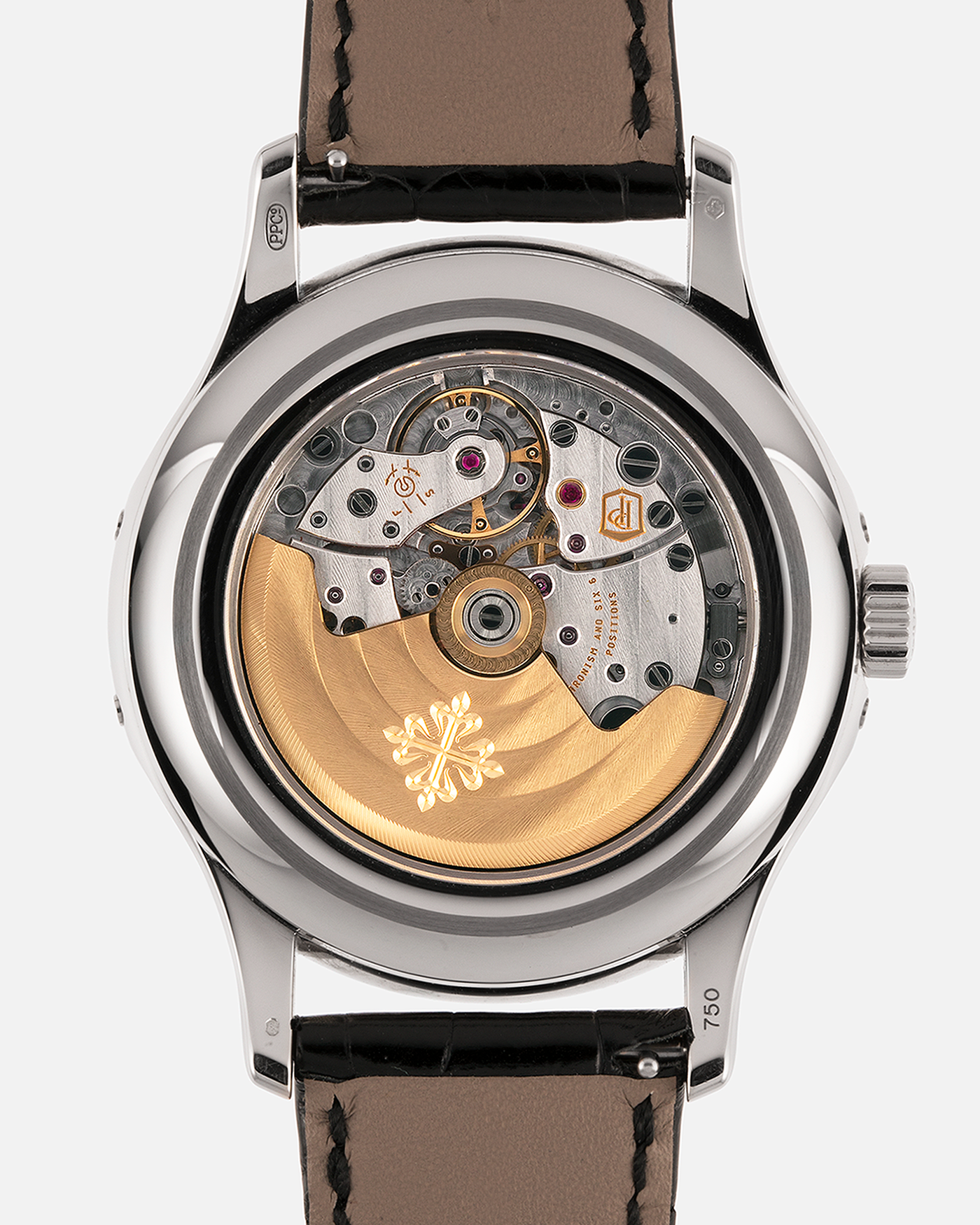 Brand: Patek Philippe
Year: 2019
Model: Annual Calendar
Reference Number: 5205G
Material: 18k White Gold
Movement: Caliber 324 S QA LU 24H
Case Dimensions: 40mm Diameter 11.36mm Thickness
Strap: Patek Philippe Black Alligator Strap and 18k White Gold Patek Philippe Tang Buckle