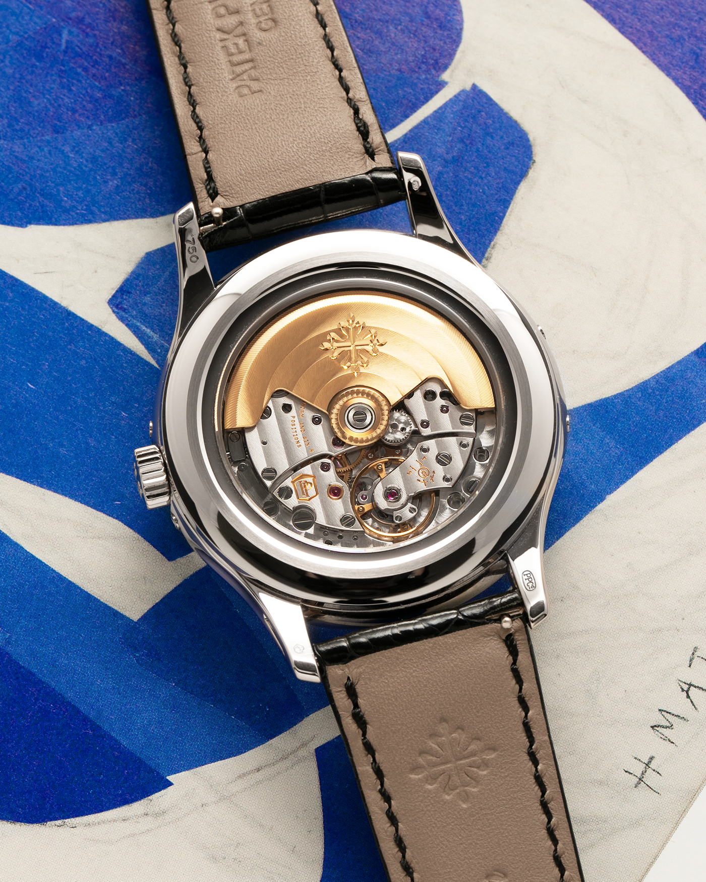 Brand: Patek Philippe
Year: 2019
Model: Annual Calendar
Reference Number: 5205G
Material: 18k White Gold
Movement: Caliber 324 S QA LU 24H
Case Dimensions: 40mm Diameter 11.36mm Thickness
Strap: Patek Philippe Black Alligator Strap and 18k White Gold Patek Philippe Tang Buckle