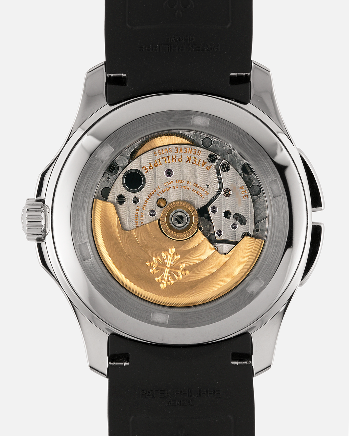 Brand: Patek Philippe
Year: 2015
Model: Aquanaut
Reference Number: 5164A
Material: Stainless Steel
Movement: Calibre 324 C FUS
Case Diameter: 40.8mm
Bracelet: Patek Philippe Aquanaut Black Tropical Rubber Strap with Signed Patek Philippe Stainless Steel Deployant Clasp