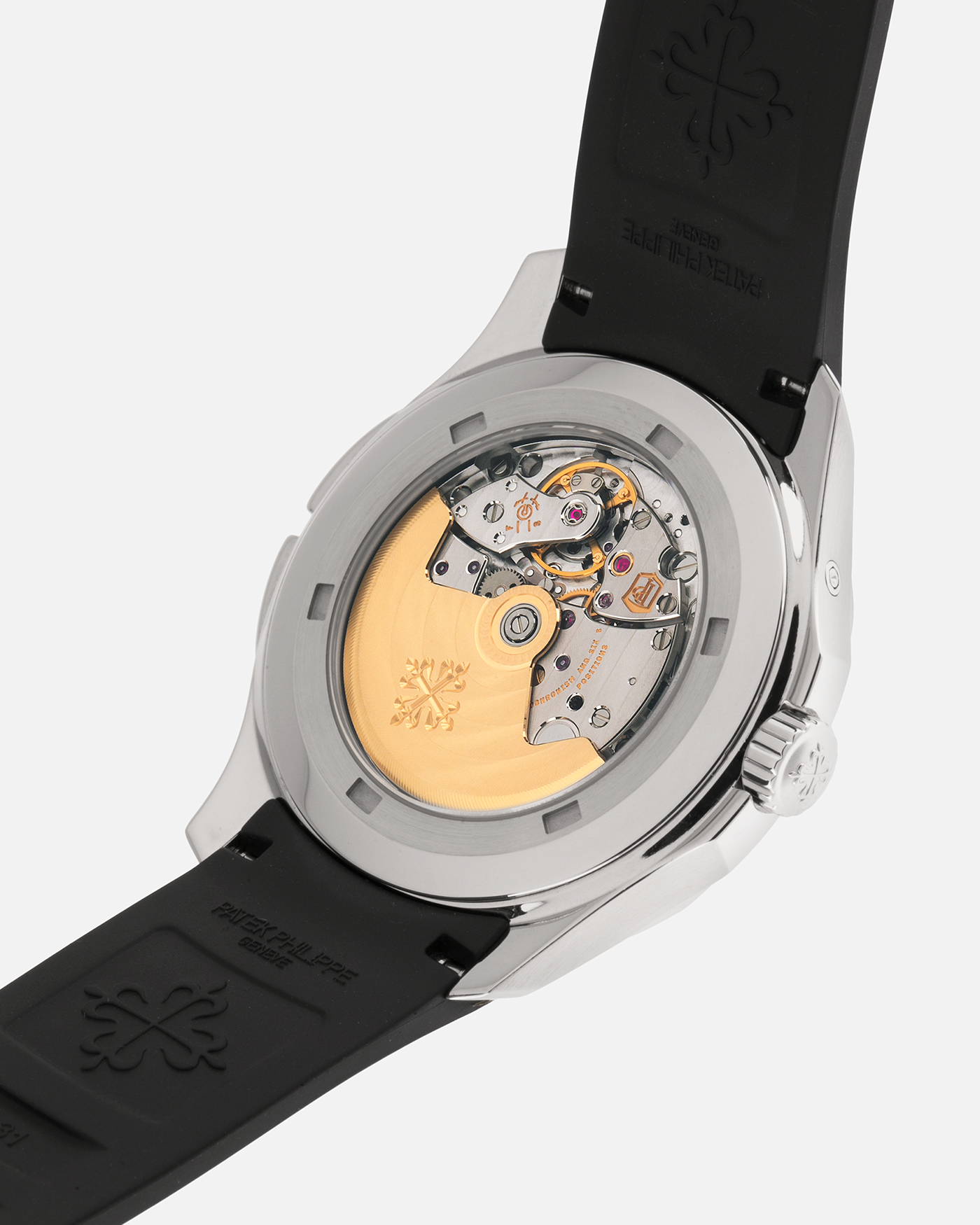 Brand: Patek Philippe
Year: 2015
Model: Aquanaut
Reference Number: 5164A
Material: Stainless Steel
Movement: Calibre 324 C FUS
Case Diameter: 40.8mm
Bracelet: Patek Philippe Aquanaut Black Tropical Rubber Strap with Signed Patek Philippe Stainless Steel Deployant Clasp
