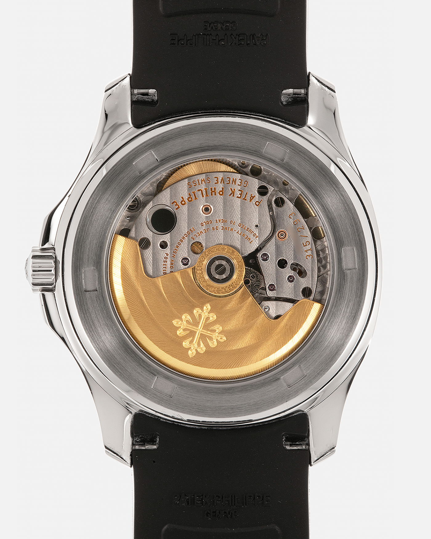 Brand: Patek Philippe
Year: 2000’s
Model: Aquanaut
Reference Number: 5165A
Material: Stainless Steel
Movement: Patek Philippe Cal. 324 S C, Self-Winding
Case Dimensions: 38mm x 8.5mm (Lug-to-Lug 44.5mm)
Straps: Patek Philippe Aquanaut Black Rubber Strap with Signed Deployant Clasp, with an extra Brand New Uncut Patek Philippe Aquanaut Black Rubber Strap