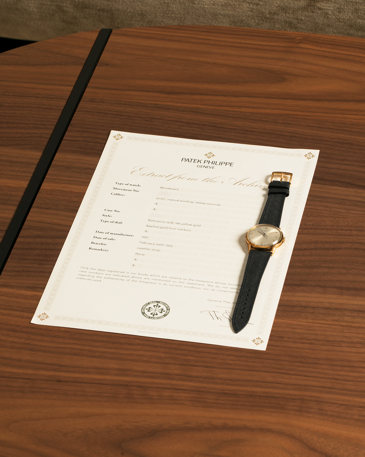 Patek Philippe Calatrava 1578 'Spider Lugs' Yellow Gold