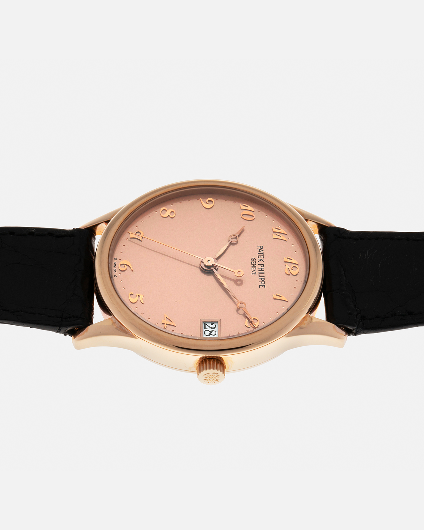 Brand: Patek Philippe
Year: 1993
Model: Calatrava ‘Garrard 150th Anniversary’, Limited to 150 Pieces
Reference: 3998SR
Material: 18-carat Rose Gold
Movement: Patek Philippe Cal. 315 SC, Self-Winding
Case Dimensions: 33.5mm x 8mm (Lug-to-Lug 42mm)
Lug Width: 18mm
Strap: Patek Philippe Black Alligator Strap with Signed 18-carat Rose Gold Tang Buckle